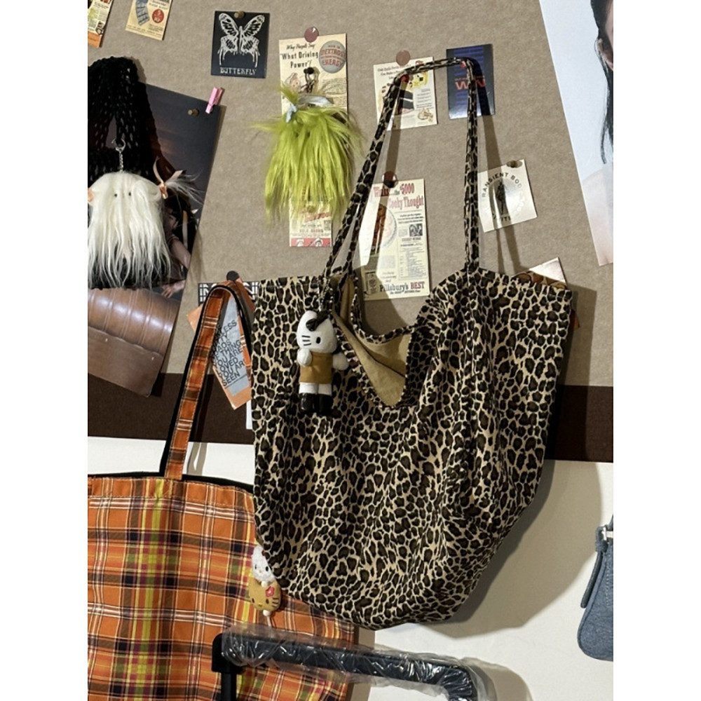 Luckice Umhängetasche Damen Schultertasche Schultertasche mit Leopardenmuster