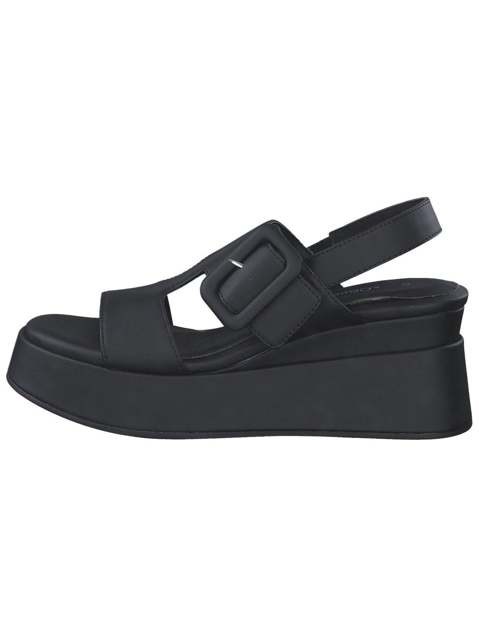 s.Oliver Sandalen Lederimitat/Textil Plateausandaletten günstig online kaufen