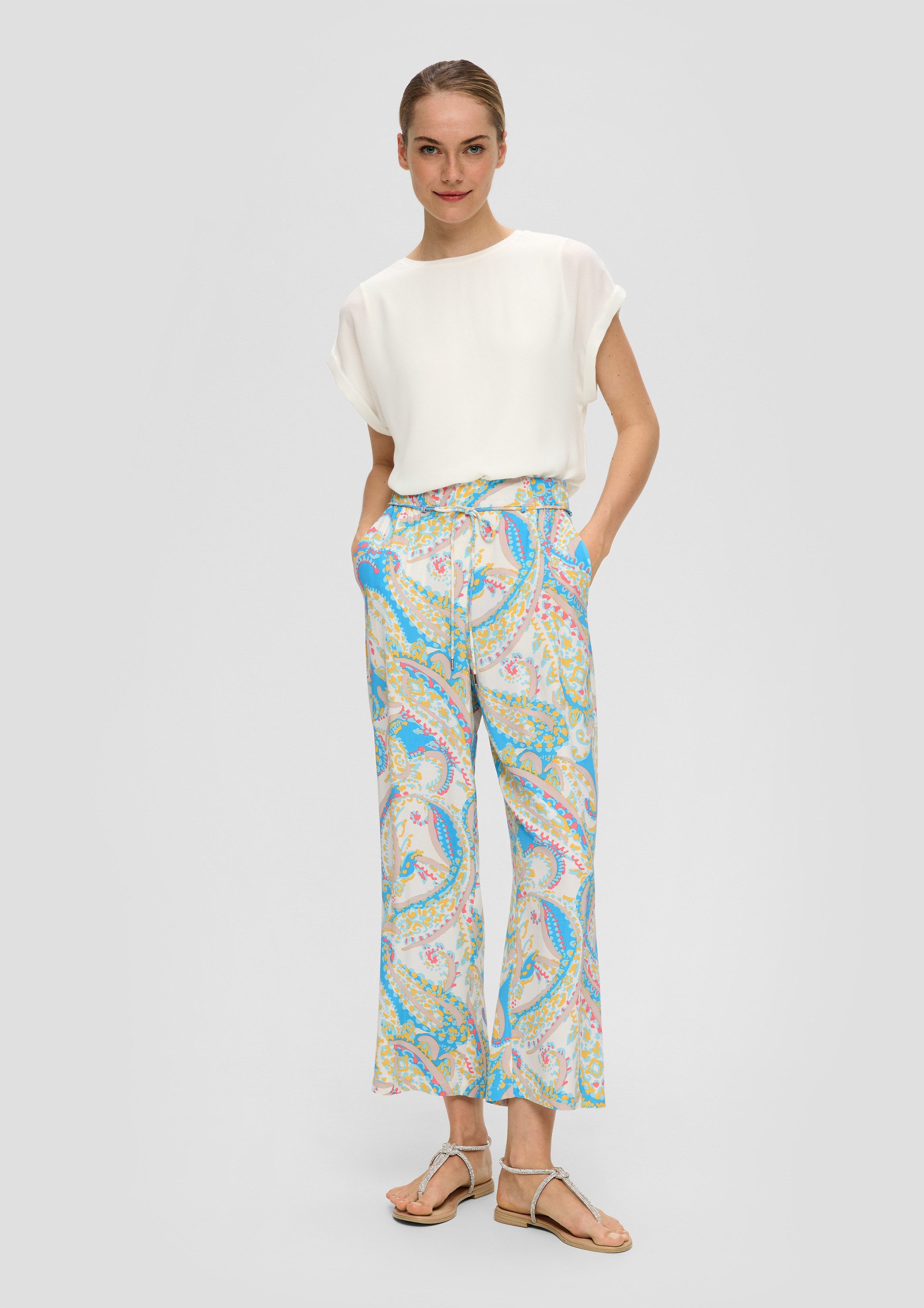 s.Oliver 7/8-Hose Hose Hose aus reiner Viskose