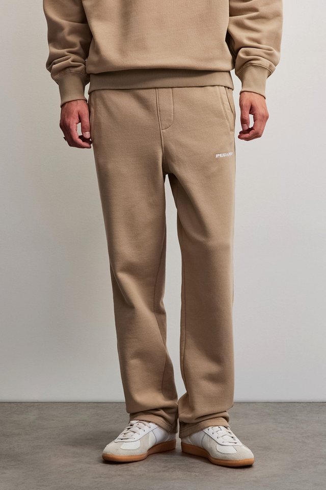 PEGADOR Sweathose Logo Wide Sweat Pants Baumwollmischung, weit