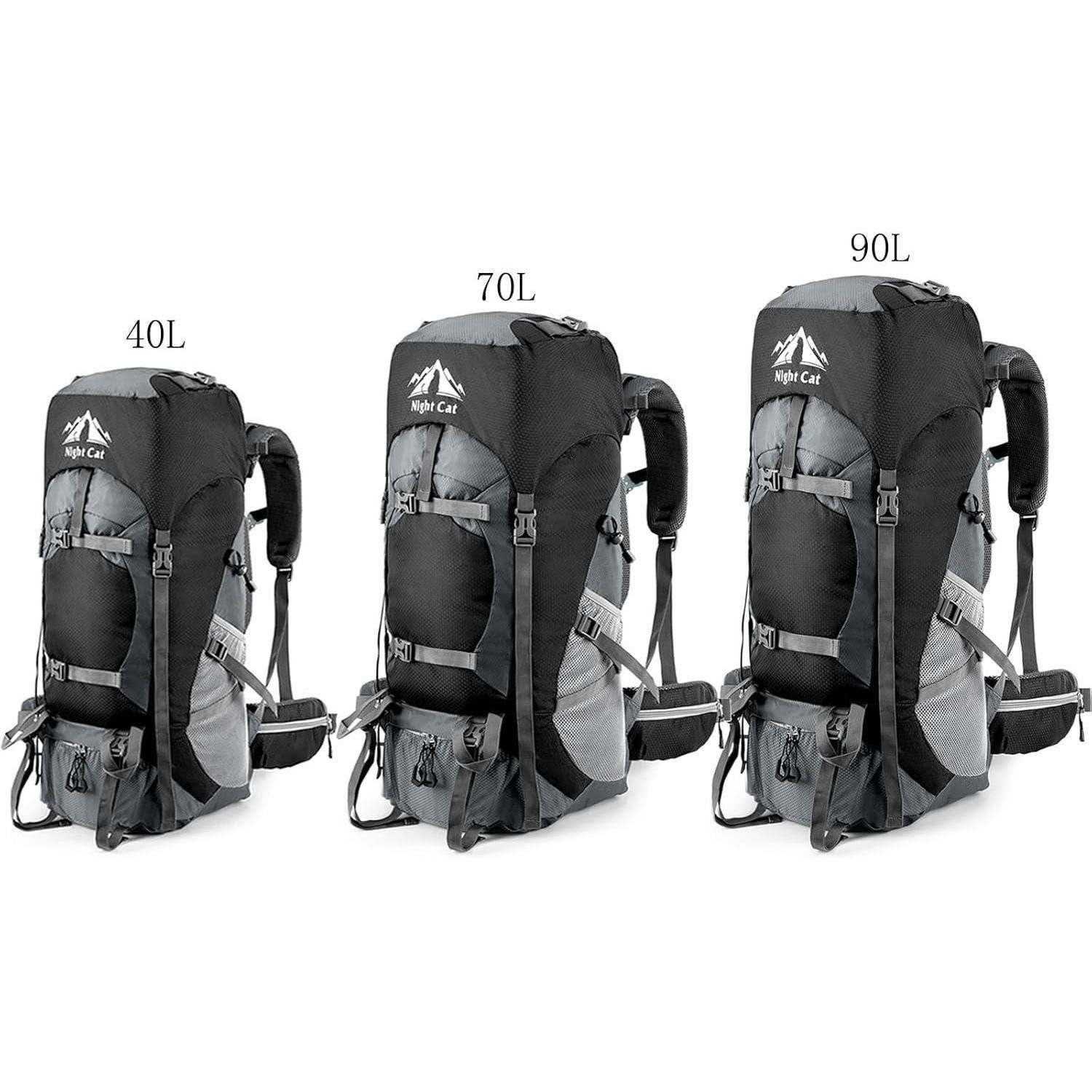 LuxusKollektion Wanderrucksack Trekkingrucksack 70L Atmungsaktiv Camping Wanderrucksack Herren Damen