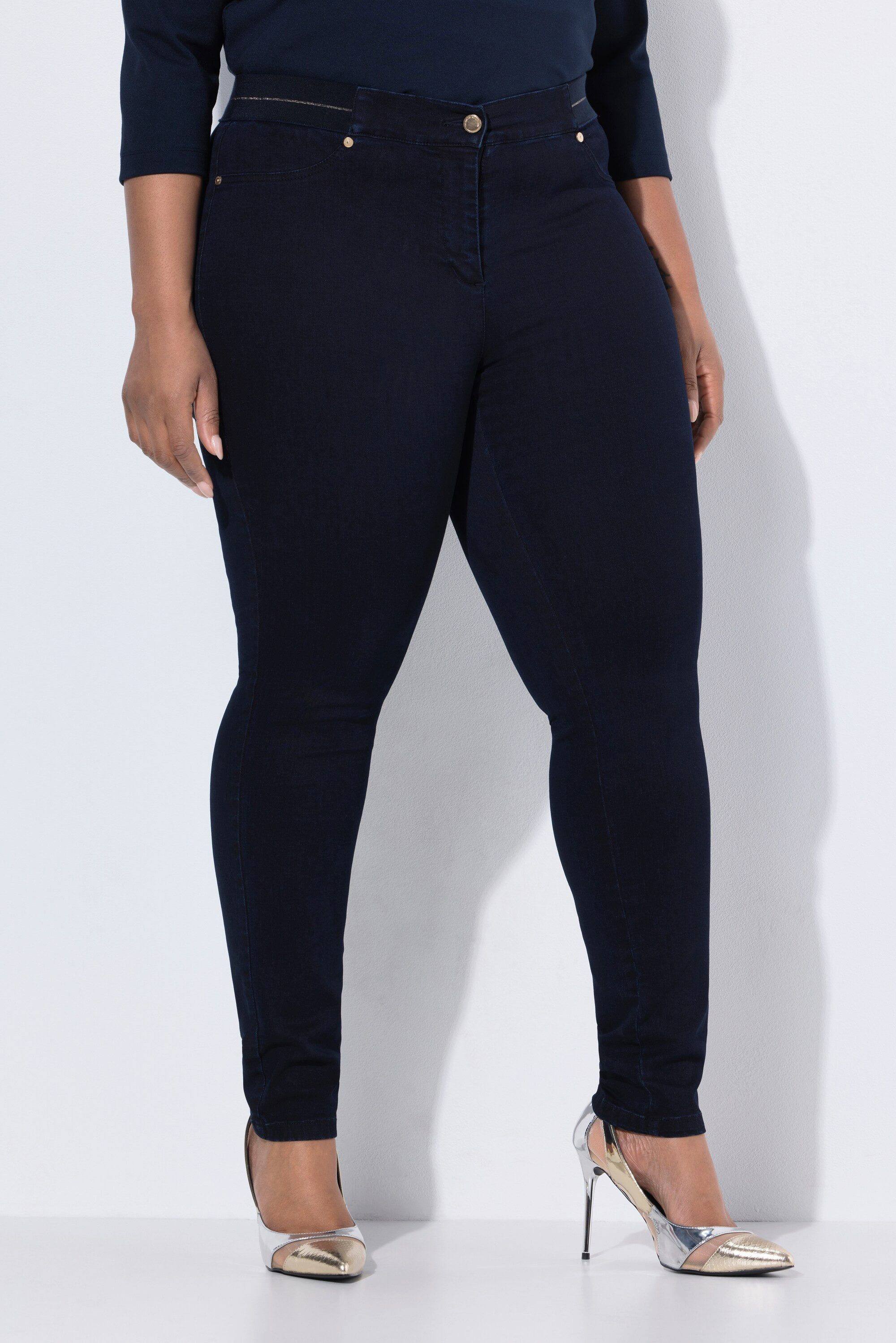 Ulla Popken Jeggings Jeggings Sarah schmales Bein Elastikbund Stretch