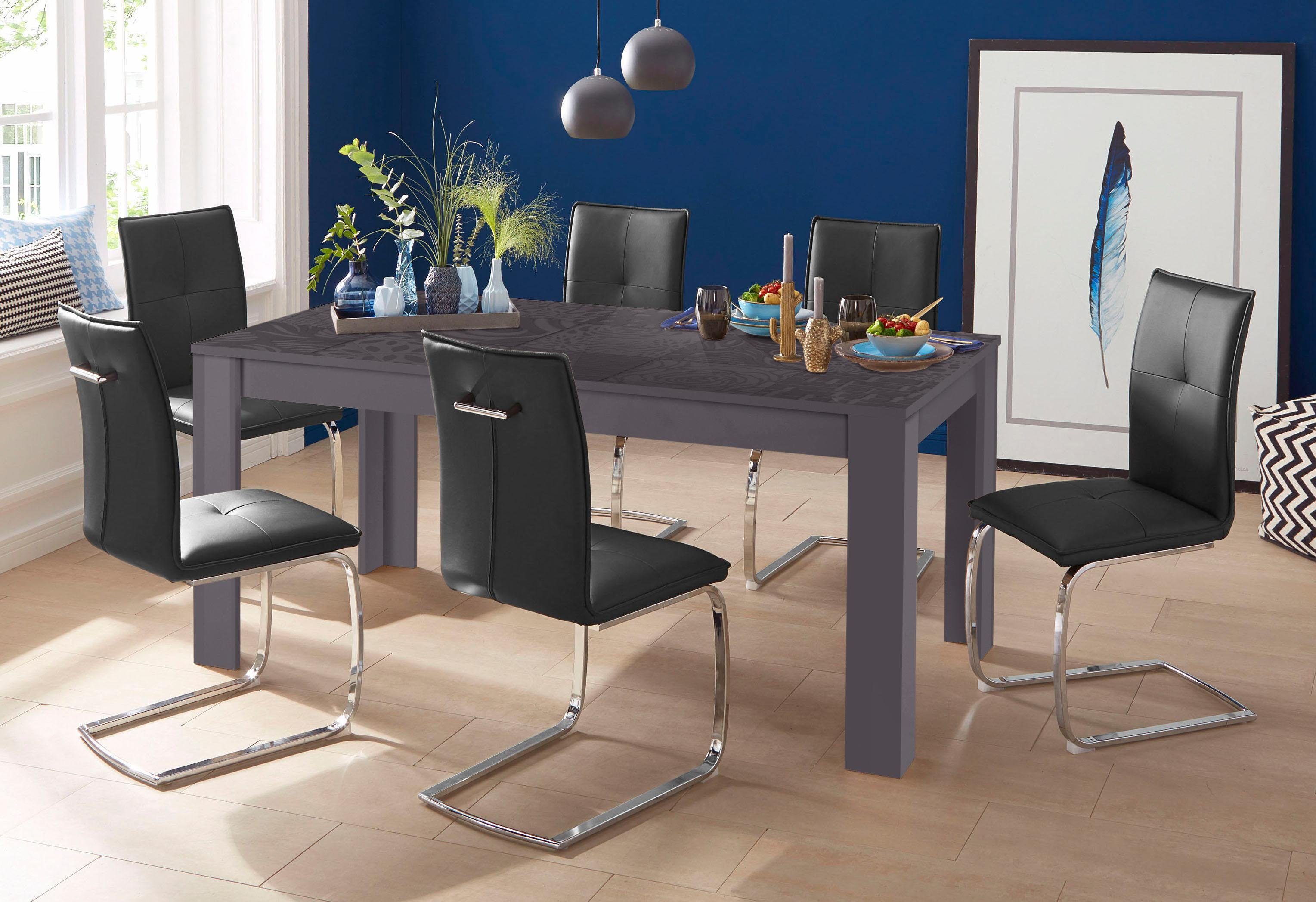 Home affaire Esstisch Miro, Breite 180 cm mit oder ohne Ansteckplatten