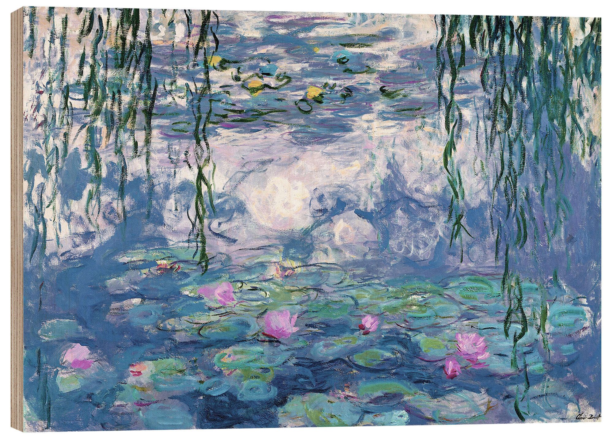 Posterlounge Wandbild Seerosen, Claude Monet, erhältlich als Poster, Leinwandbild, Wandsticker oder Acrylglasbild