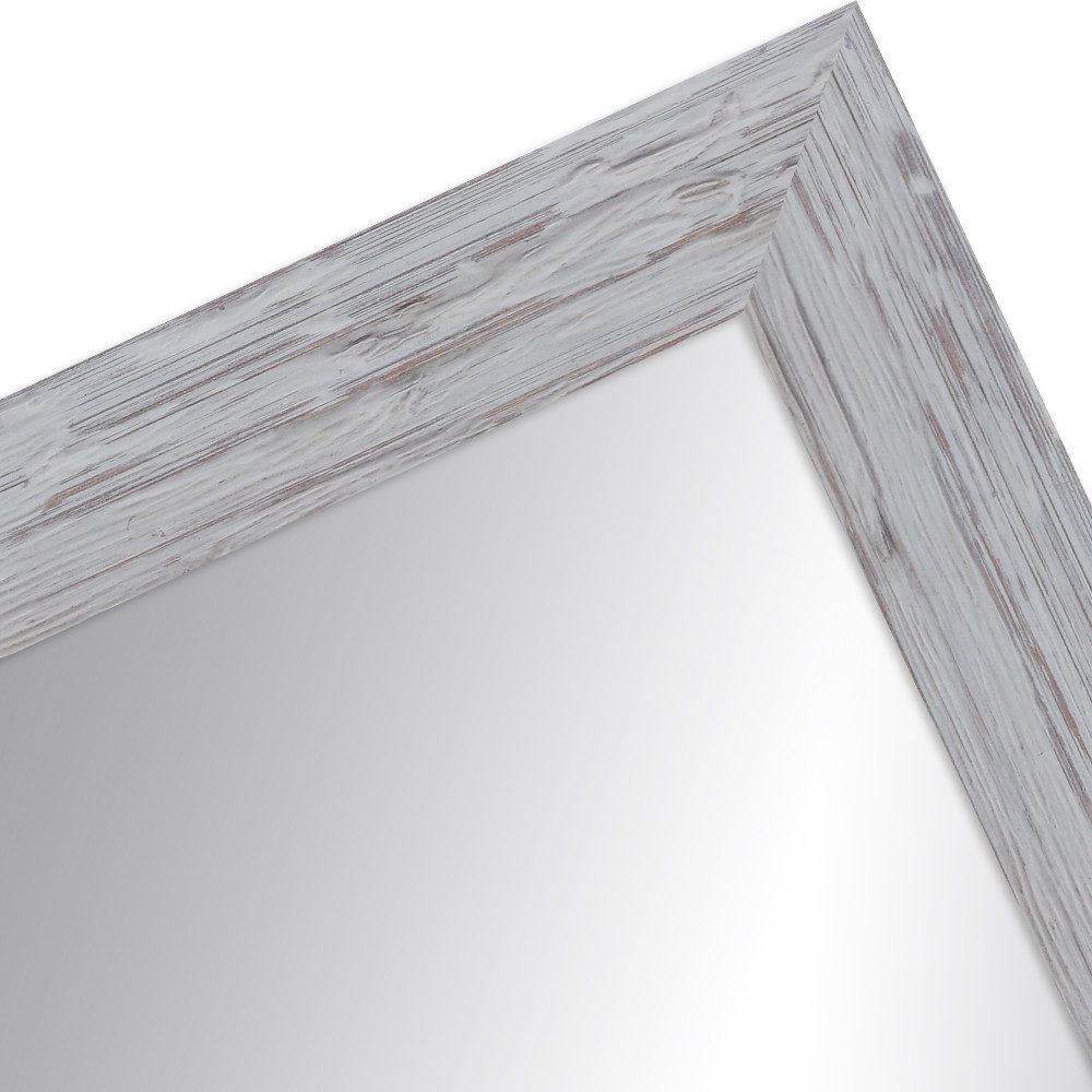 WANDStyle Wandspiegel H750, Landhaus Spiegel Grau 45x55cm, Wandspiegel, Ganzkörperspiegel Groß