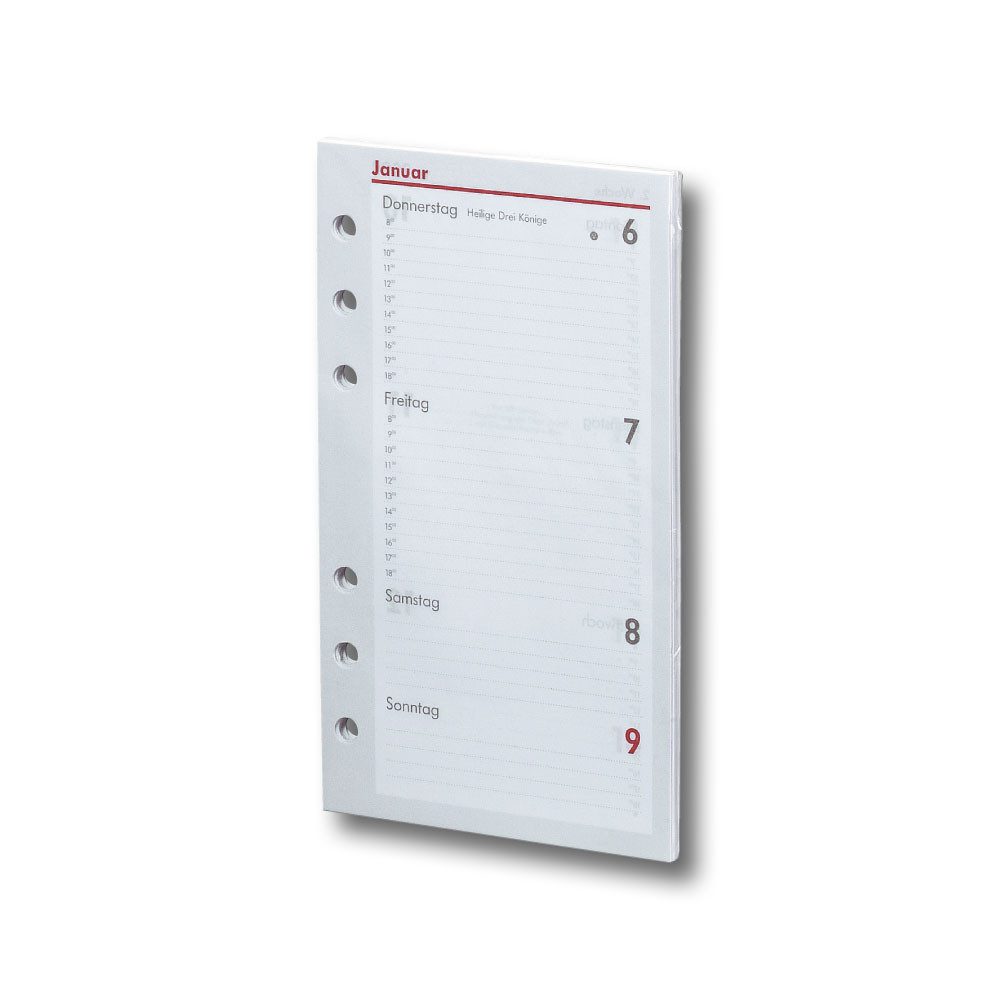 bsb-obpacher Terminkalender Kalendarium Timer ca A6 16,8x9,5cm 1Woche/2Seiten 2027 (02-00580)