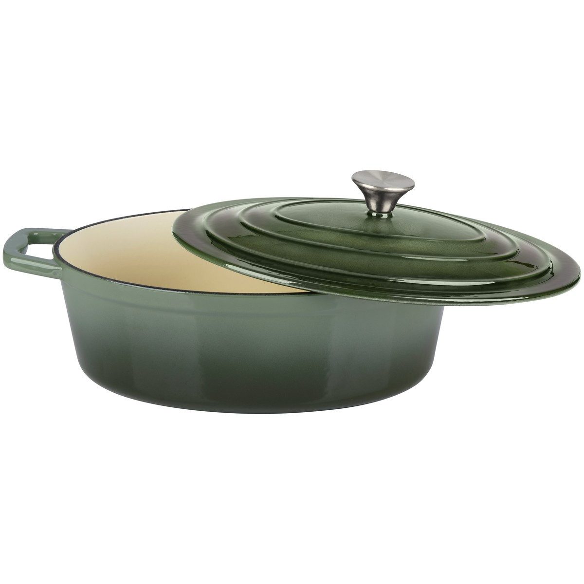 Alpina Grillpfanne Alpina Bräter 33cm Graueisen grün