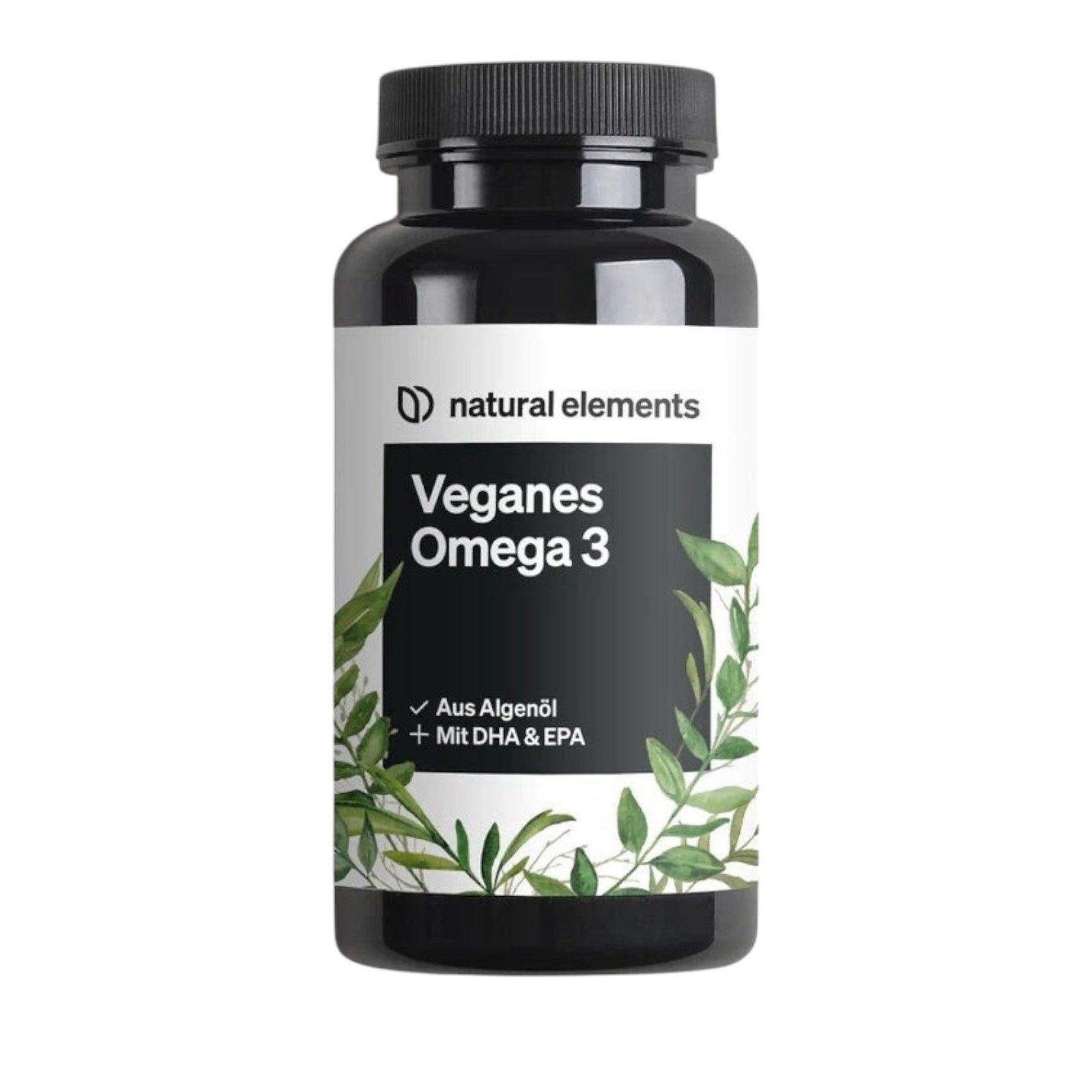 natural elements Omega 3 aus Algenöl Kapseln (90 Stk) Kapseln