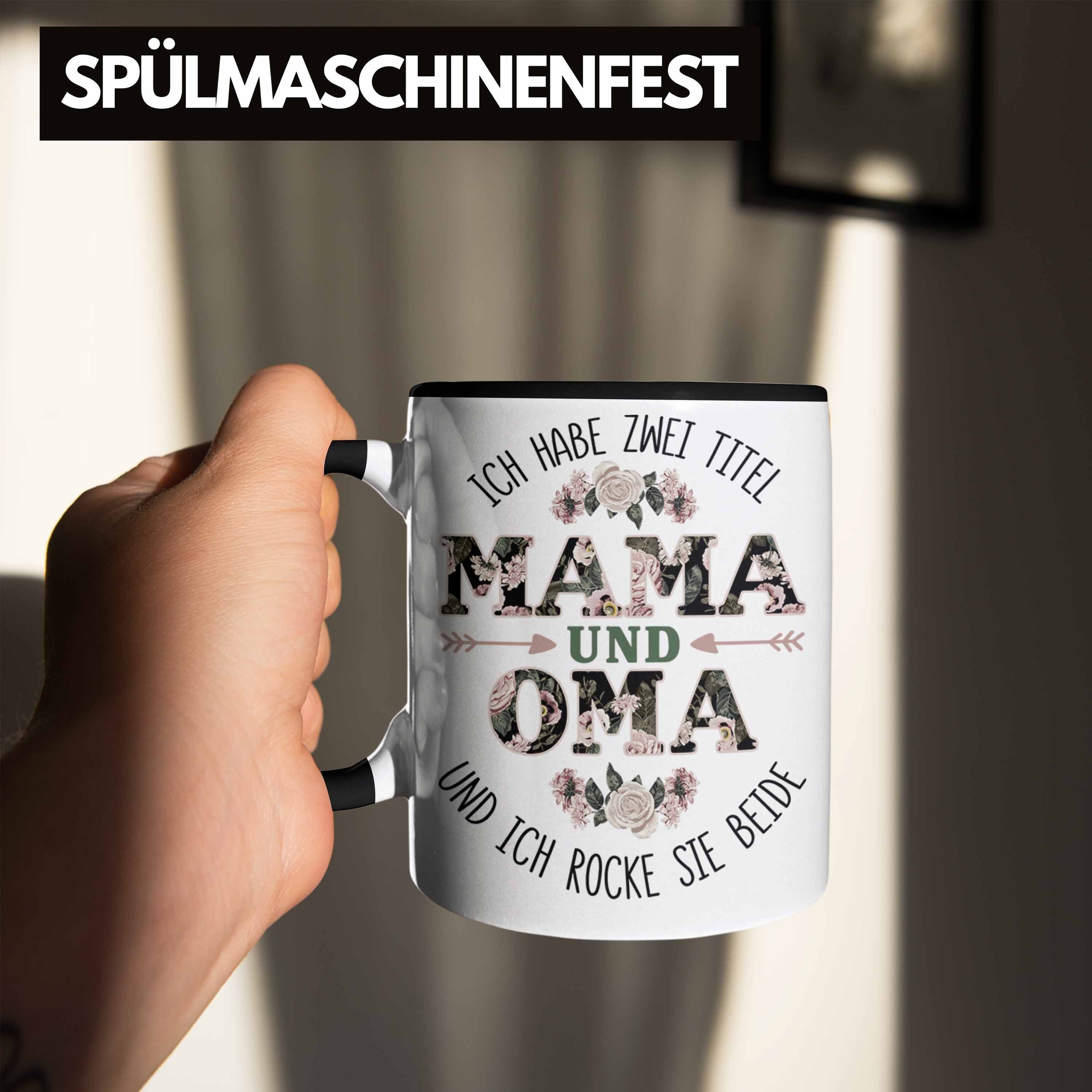 Trendation Tasse Trendation und Geburtstag - Geschenk Oma Oma Lustige Weihnachten Tasse Oma Mama Beste schwarz Tasse für