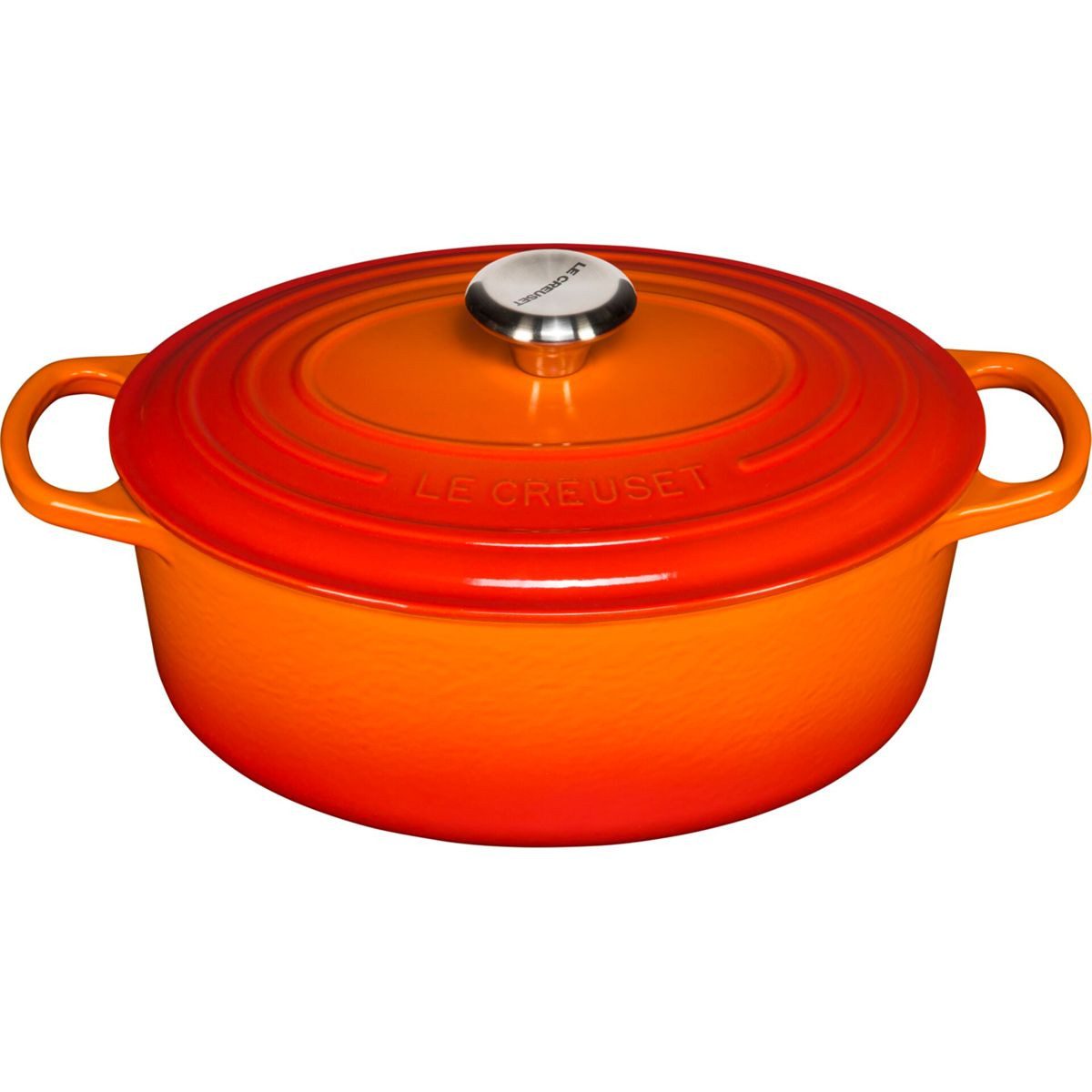 LE CREUSET Kochtopf Signature Кастрюли жаровни oval 29 cm ofenrot