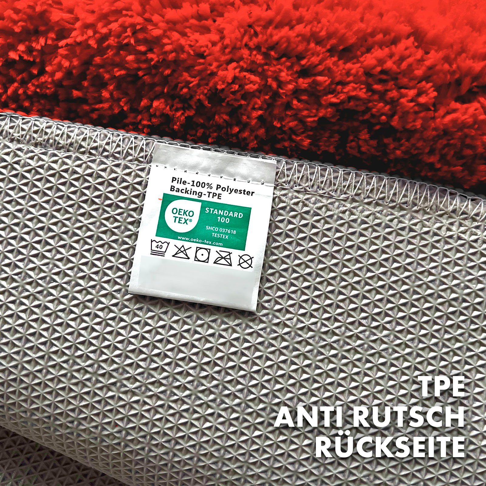Kubus Badematte Atlas, Rutschhemmende Rückseite, Reckteckig, Polyester, In verschiedenen Größen & Farben