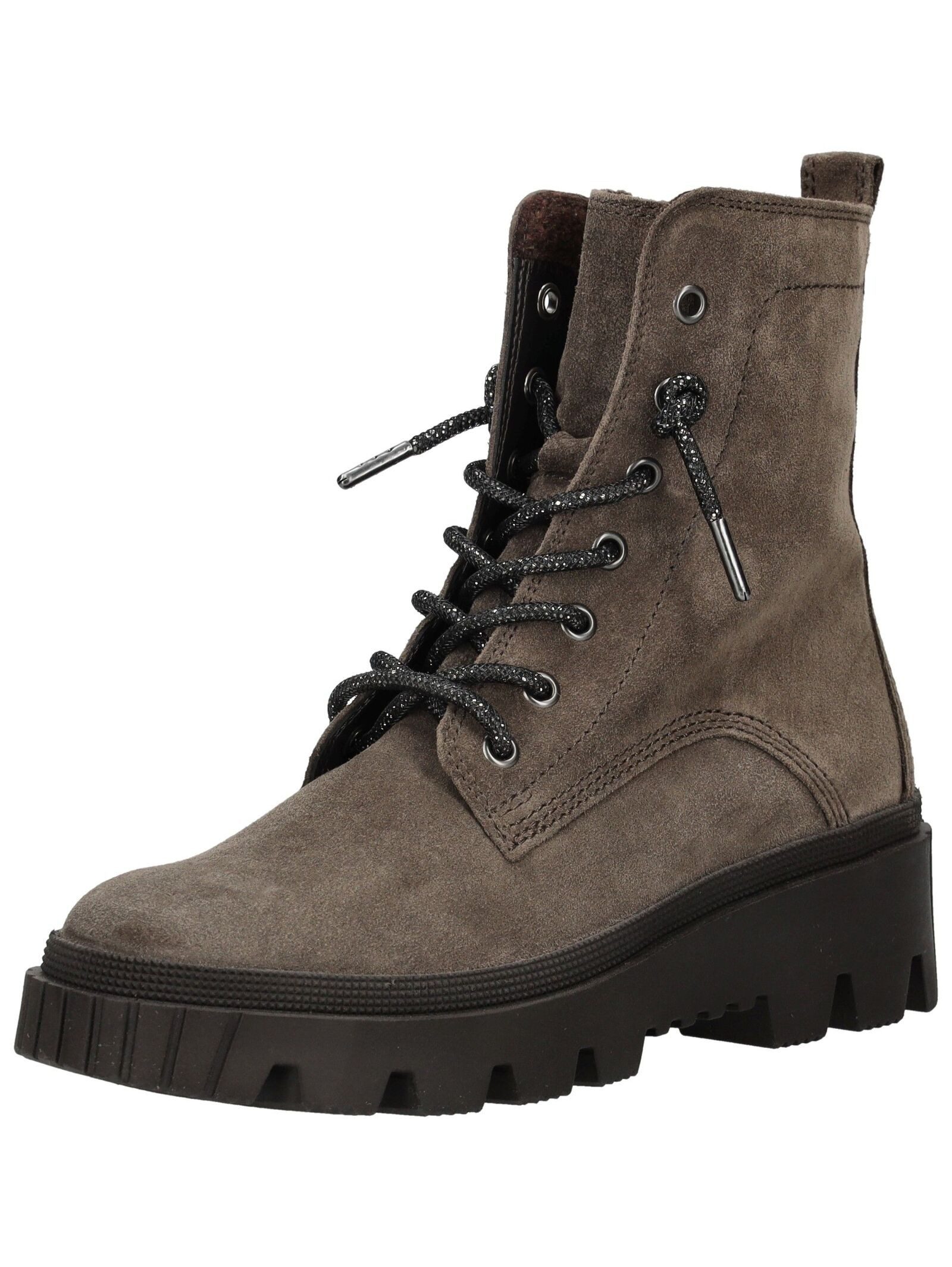 Gabor Stiefelette Veloursleder . Schnürstiefelette