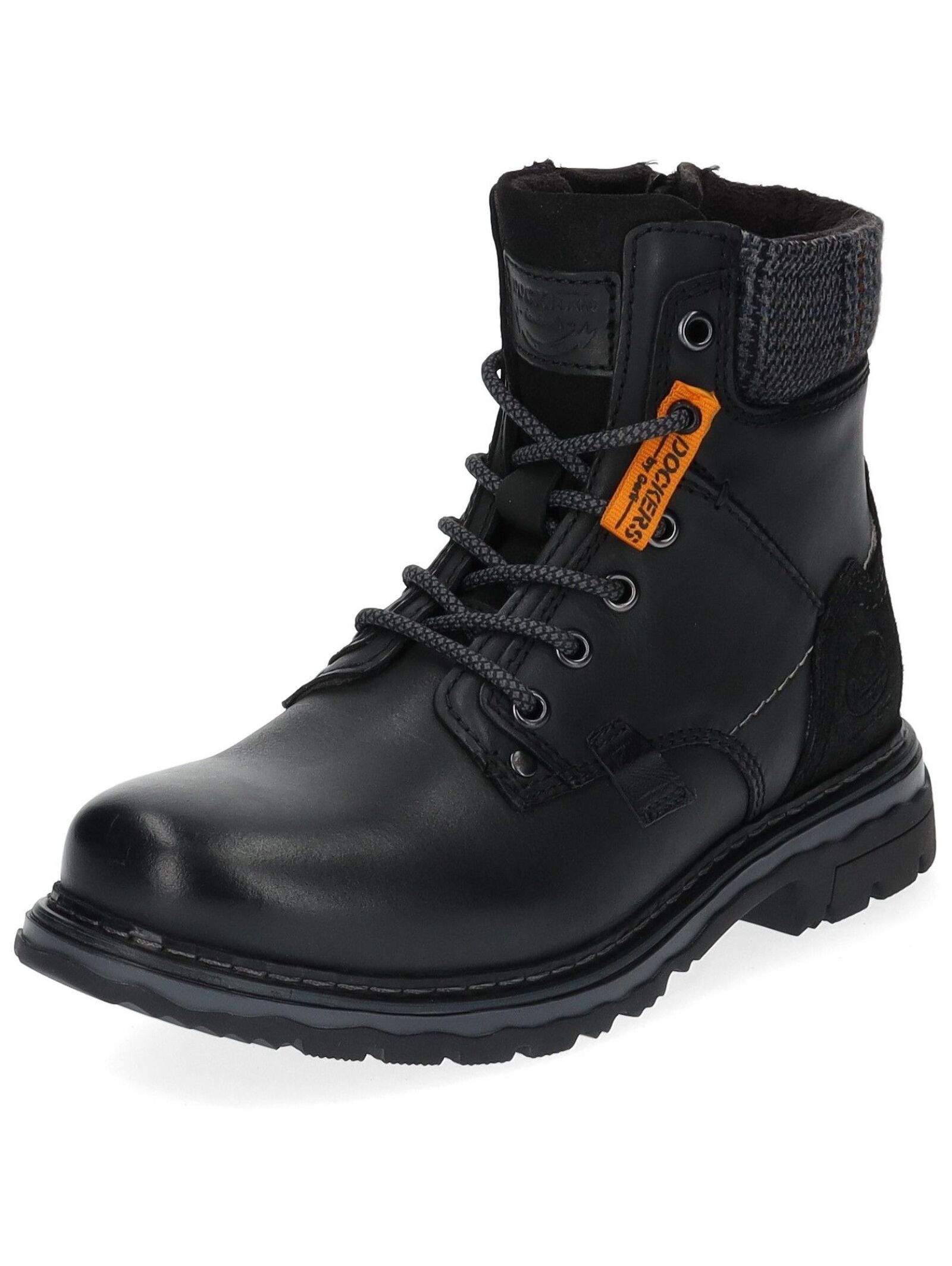 Stiefelette Leder Schnürstiefelette
