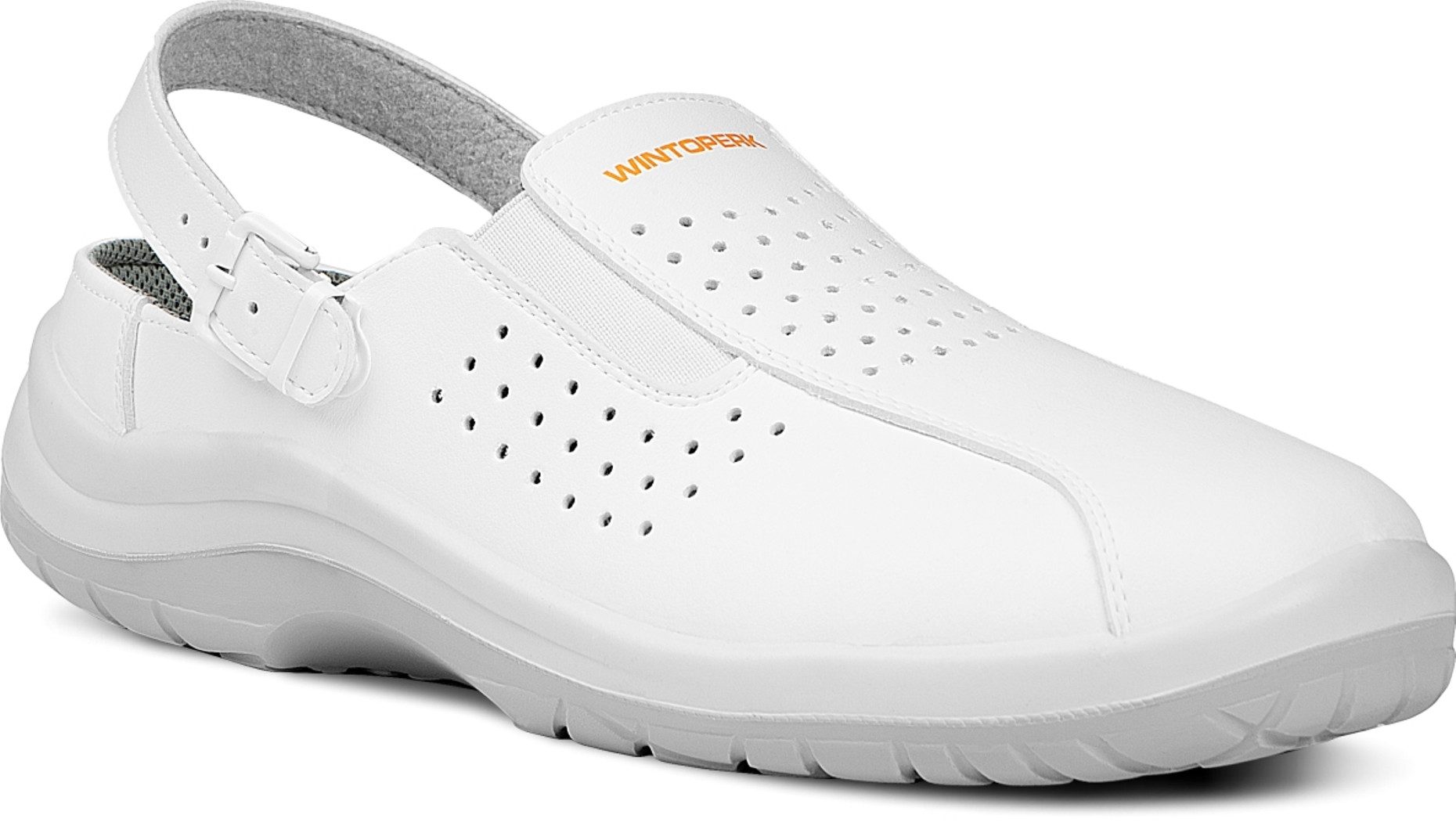 VIDAR Clogs weiß perforiert rutschfest Berufsschuh rutschfest