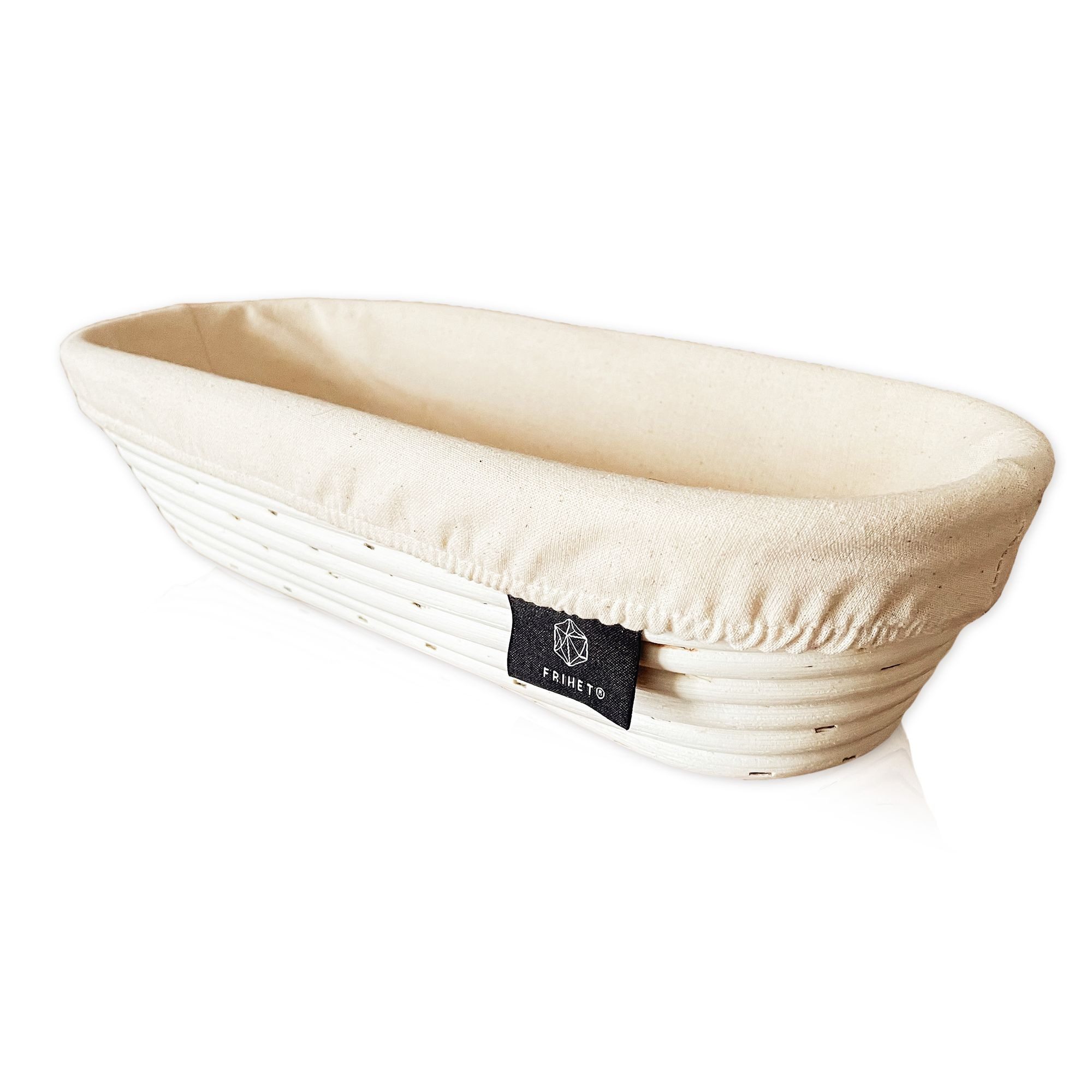 Lycce Dekokorb Gärkorb Brotbacken oval 35 cm aus Rattan/Peddigrohr für ca. 1 kg Teig (1 St)