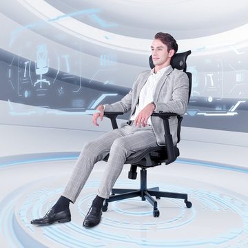 Asukale Bürostuhl Bürostuhl Ergonomischer mit 3D Verstellbarer Armlehne