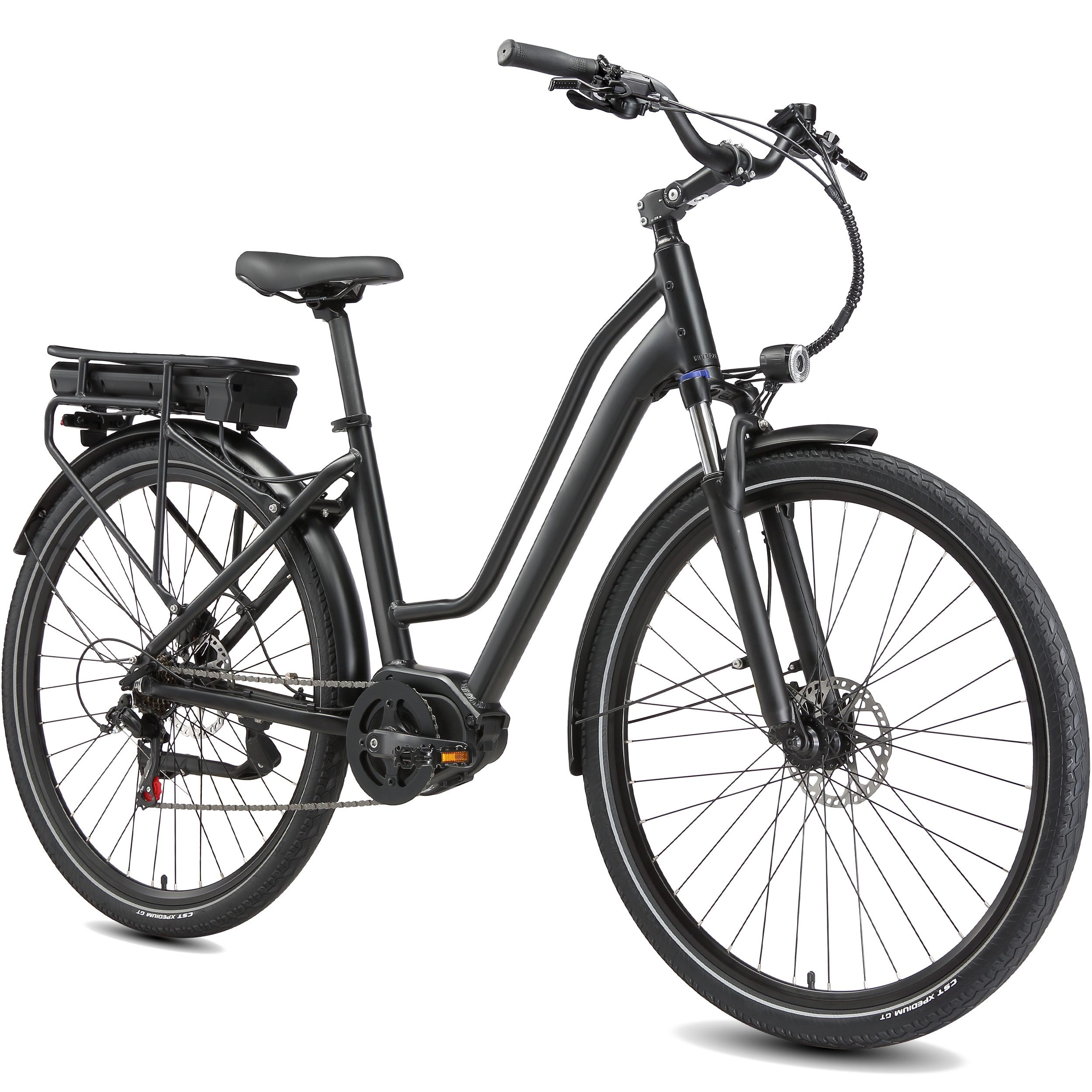 Vankel E-Bike Cityrad Mittelmotor 28 Zoll Cityrad E-Fahrrad Damen u. Herren Pedelec 460Wh, Kettenschaltung, Mittelmotor, 460,8 Wh, (Beleuchtungsset mit Batterieladegerät, Batterieschlüssel, Werkzeug), Pendler mit Drehmomentsensor, Shimano 7-Gang & Lockout-Federgabel