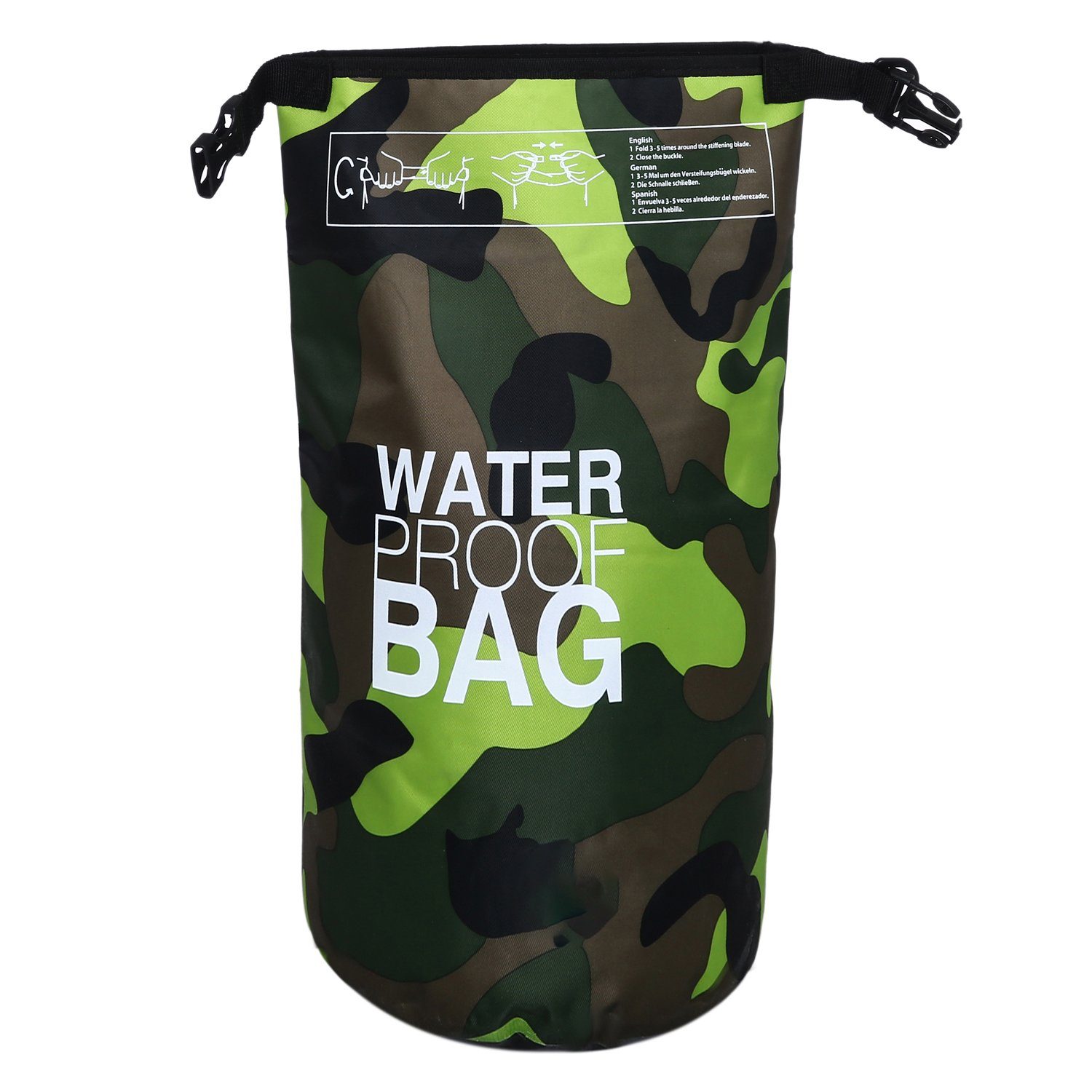 DonDon Drybag Beutel Trockentasche Trockenbeutel Drybag wasserdichter (1-tlg), tarnfarben outdoor