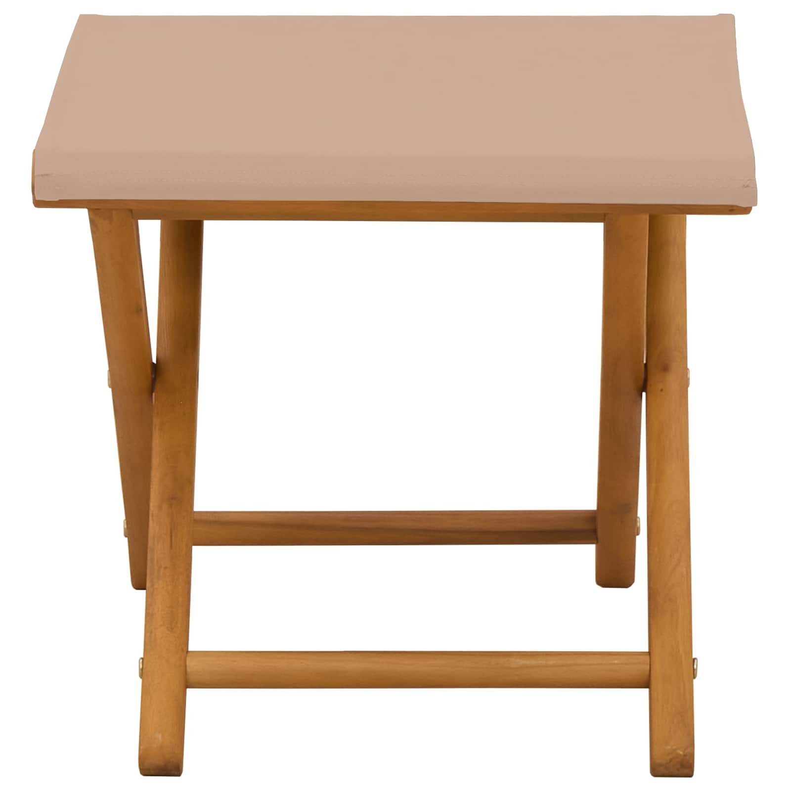 vidaXL Gartenliege Liegestuhl 2 stk. Massives Eukalyptus Holz Taupe, 2 St.