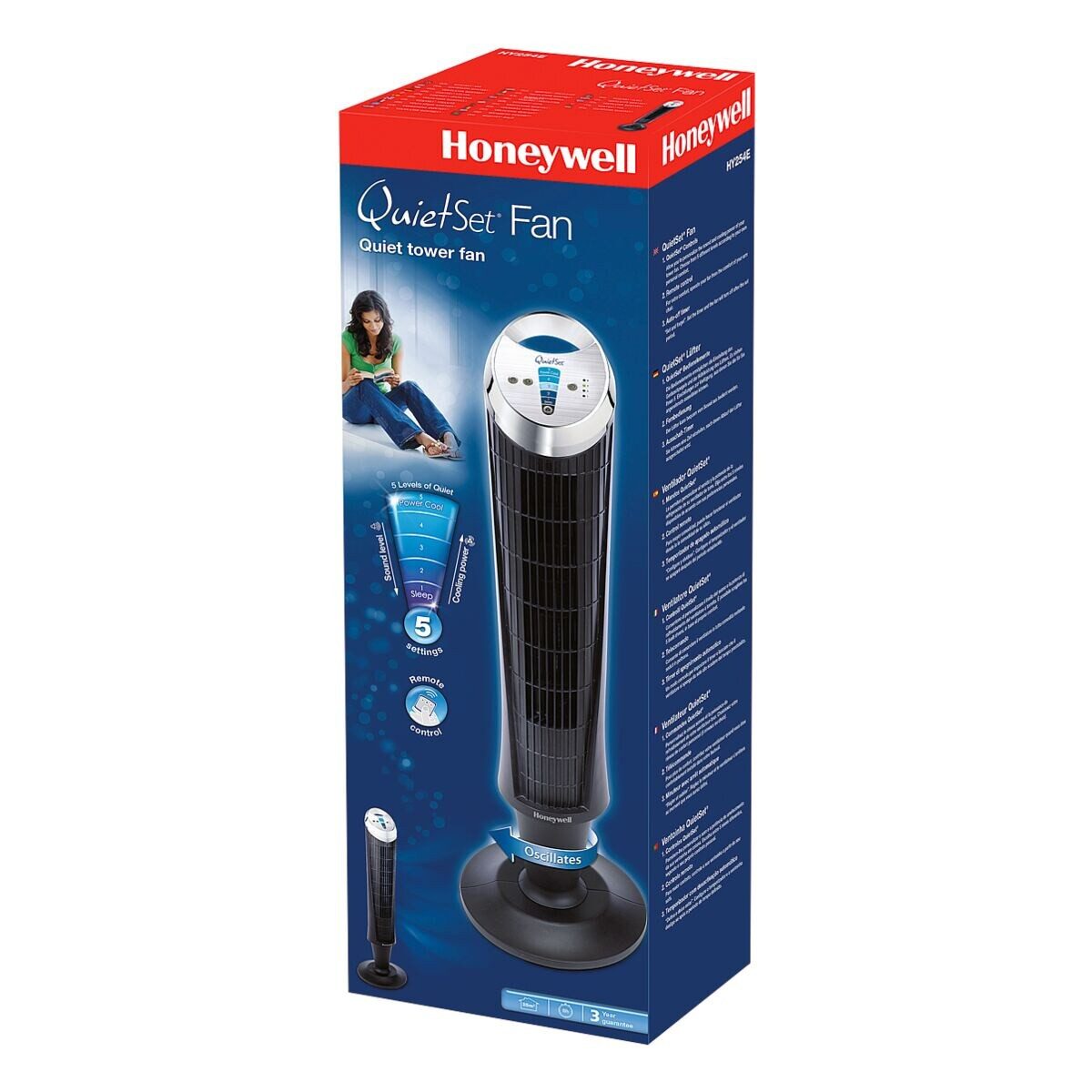 Honeywell Turmventilator HY-254E4, mit LED-Bedienfeld und günstig online kaufen
