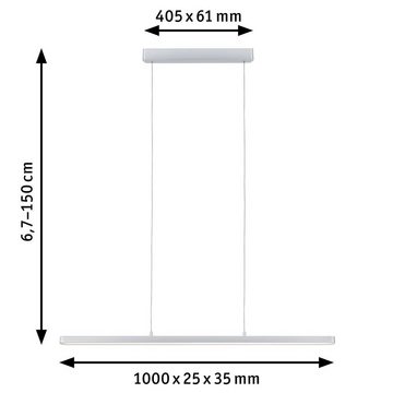 Paulmann LED Pendelleuchte Lento Smart Home Zigbee 3x13,5W 230V Aluminium/Kunststoff, LED fest integriert, Tageslichtweiß, TunableWhite