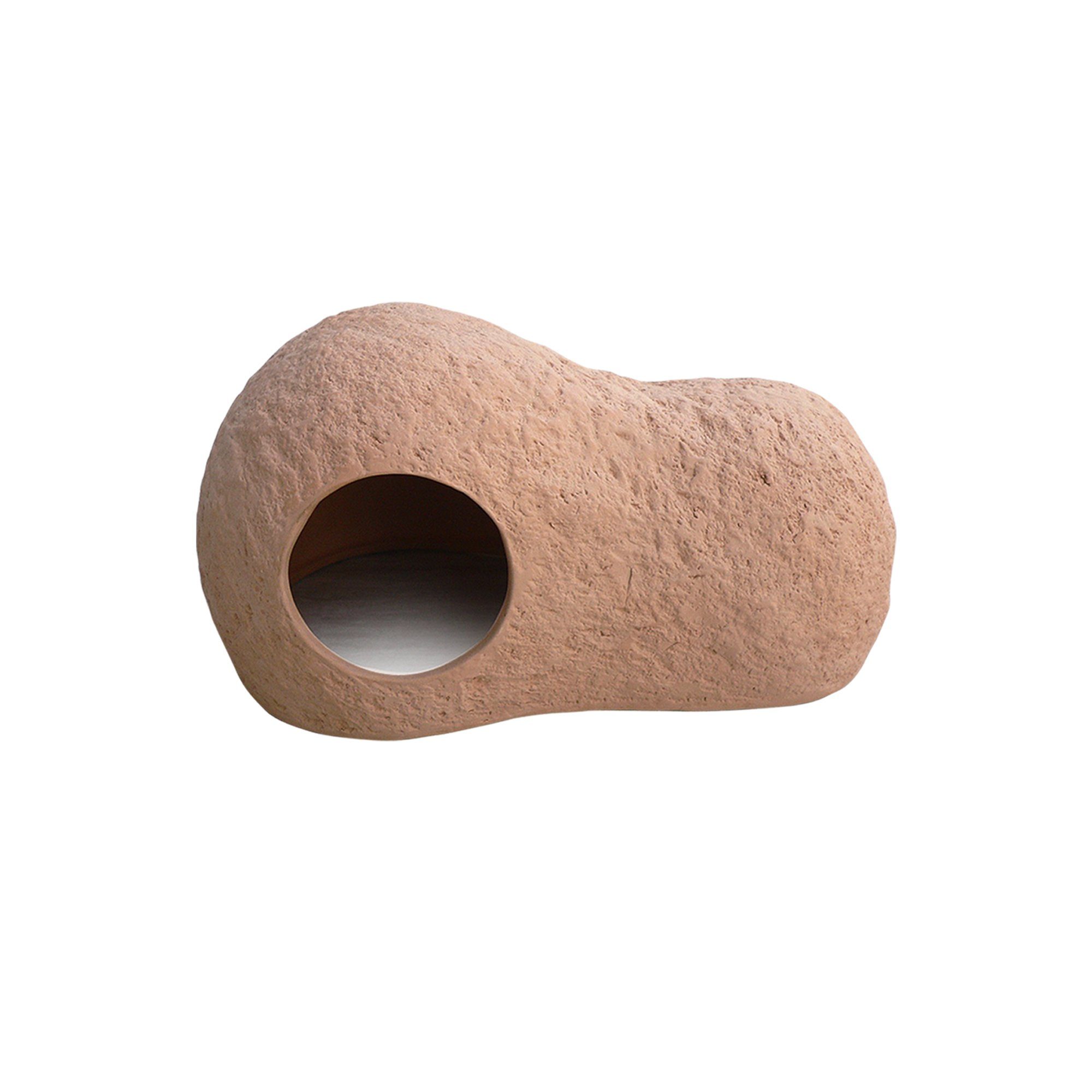 ELMATO Kleintiertunnel Elmato 10535 Terracotta Nagerhöhle XL für Meerschweinchen, 30x17x15cm