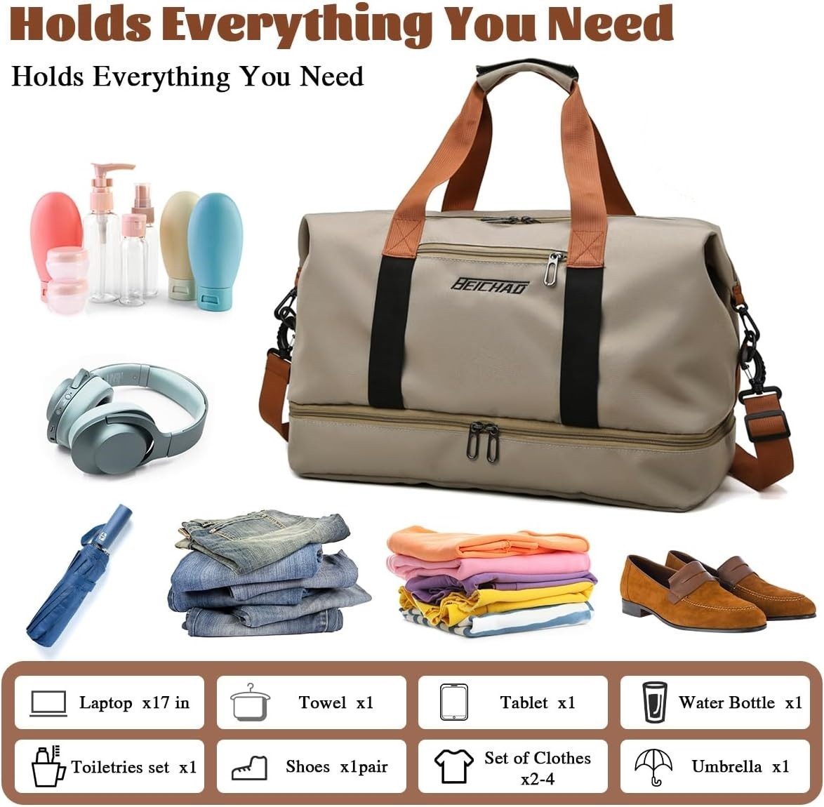 Heyork Reisetasche Reisetasche Sporttasche mit Schuhfach günstig online kaufen