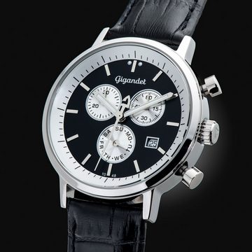 Gigandet Chronograph Quarzuhr Classico - G6-003, Mineralglas, Chronograph, Tag- und Datumsanzeige