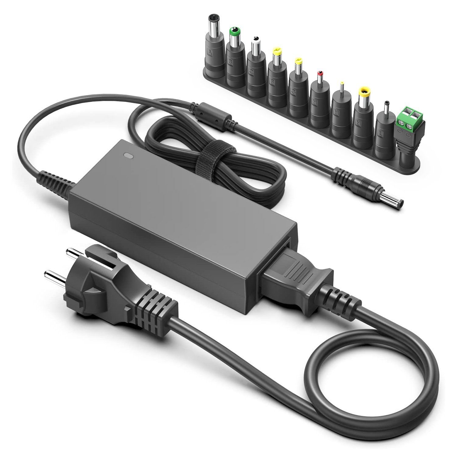 HKY Universal Netzteil 12V 5A 60W mit 10 DC Steckern Universal-Netzteil (für ELO TouchSystems E005277 E571601 ELO-PWR-BRICKCAB-LVL5-N)