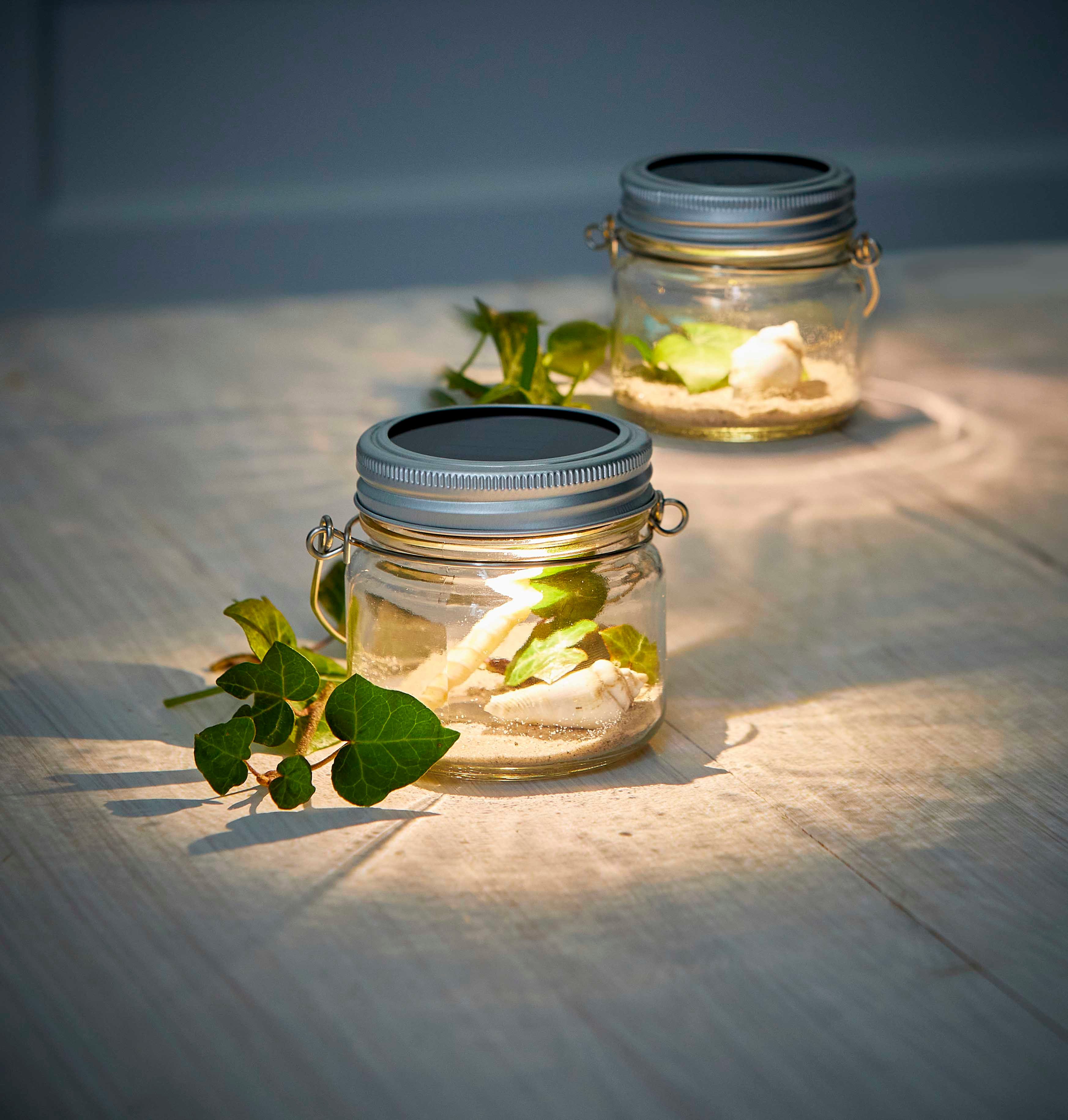 Northpoint LED Gartenleuchte Solarglas Dekoration Einmachglas für Außen 8 S günstig online kaufen