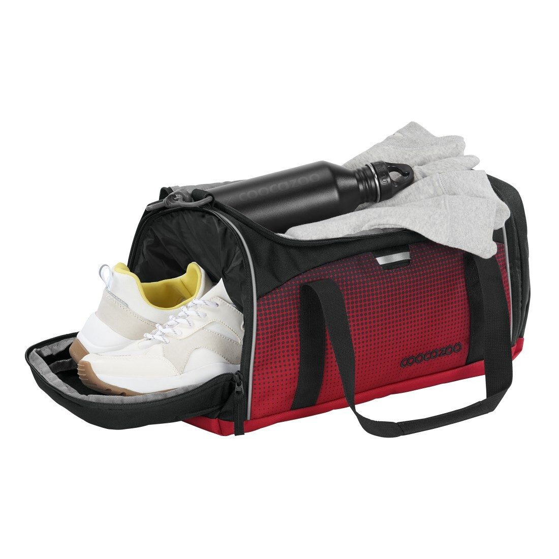 coocazoo Schulrucksack Blazing Fire, Sporttasche, Turbeutel Geldbörse (3-tlg)