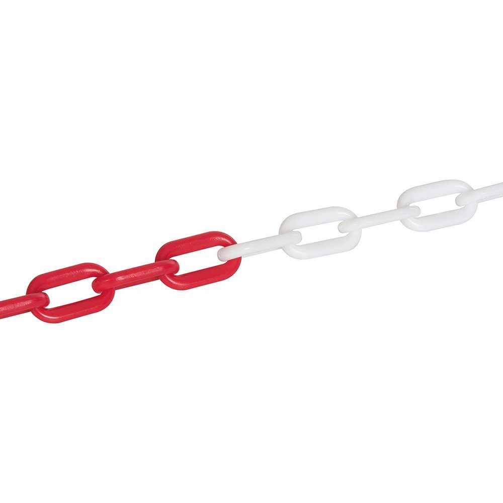 Absperrkette Absperrkette / Kunststoffkette Rot - Weiß 6 mm x 5 m