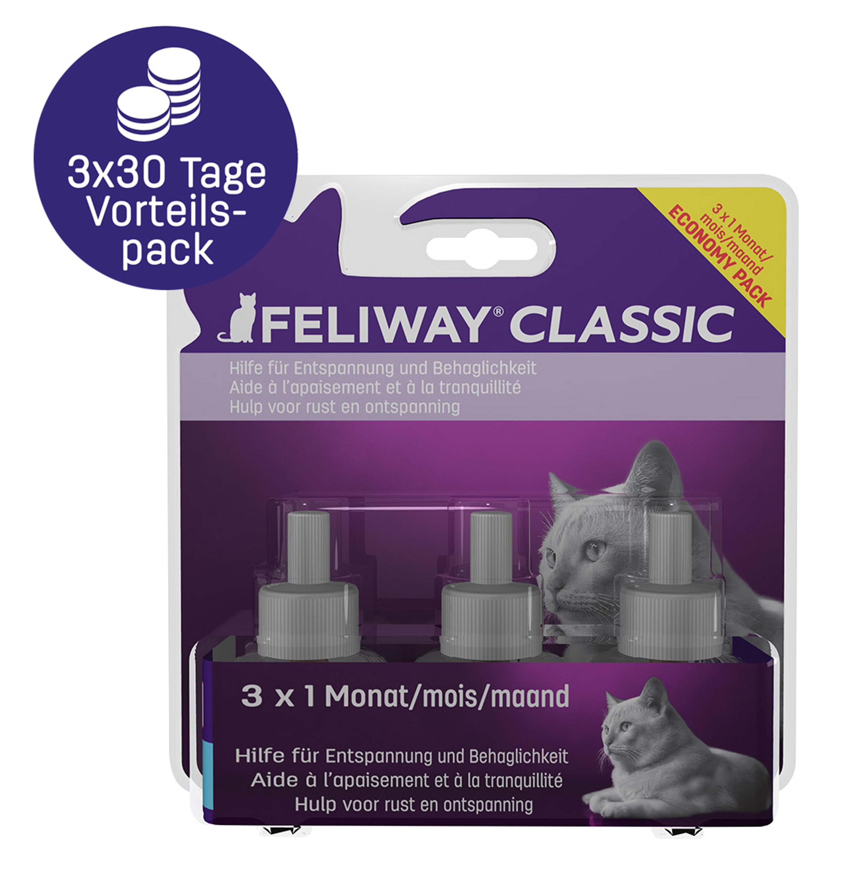 Feliway Katzenstreu FELIWAY® CLASSIC 3x30 Tage Vorteilspack