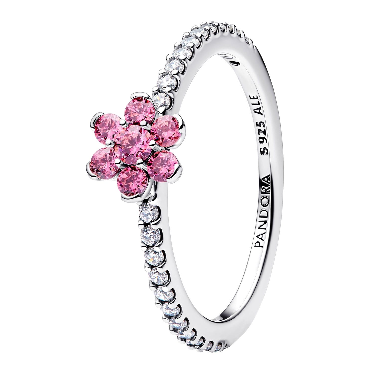 Pandora Silberring Silberring für Funkelnde Pink