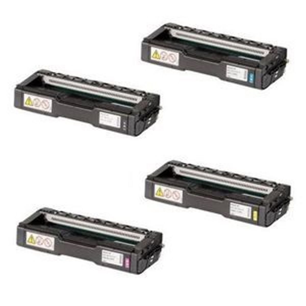 ABC Tonerkartusche, (Kompatibles Set 4x Toner für Ricoh 408340 408341 408342 408343 P C300, Ricoh M C250 Series, P C300 C301 C302 C311 Series), Ricoh M C250 Series, P C300 C301 C302 C311 Series