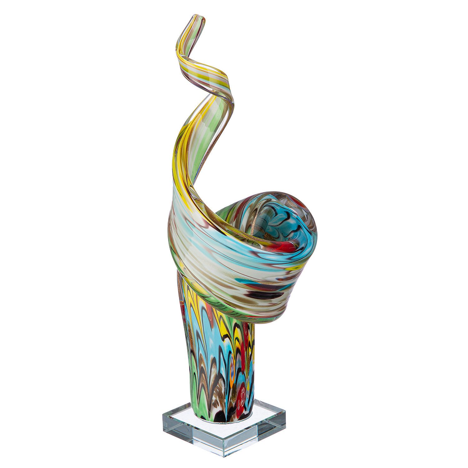 GILDE Skulptur TWISTER Skulptur - mehrfarbig - Glas - Höhe 35cm x Breite 12 günstig online kaufen