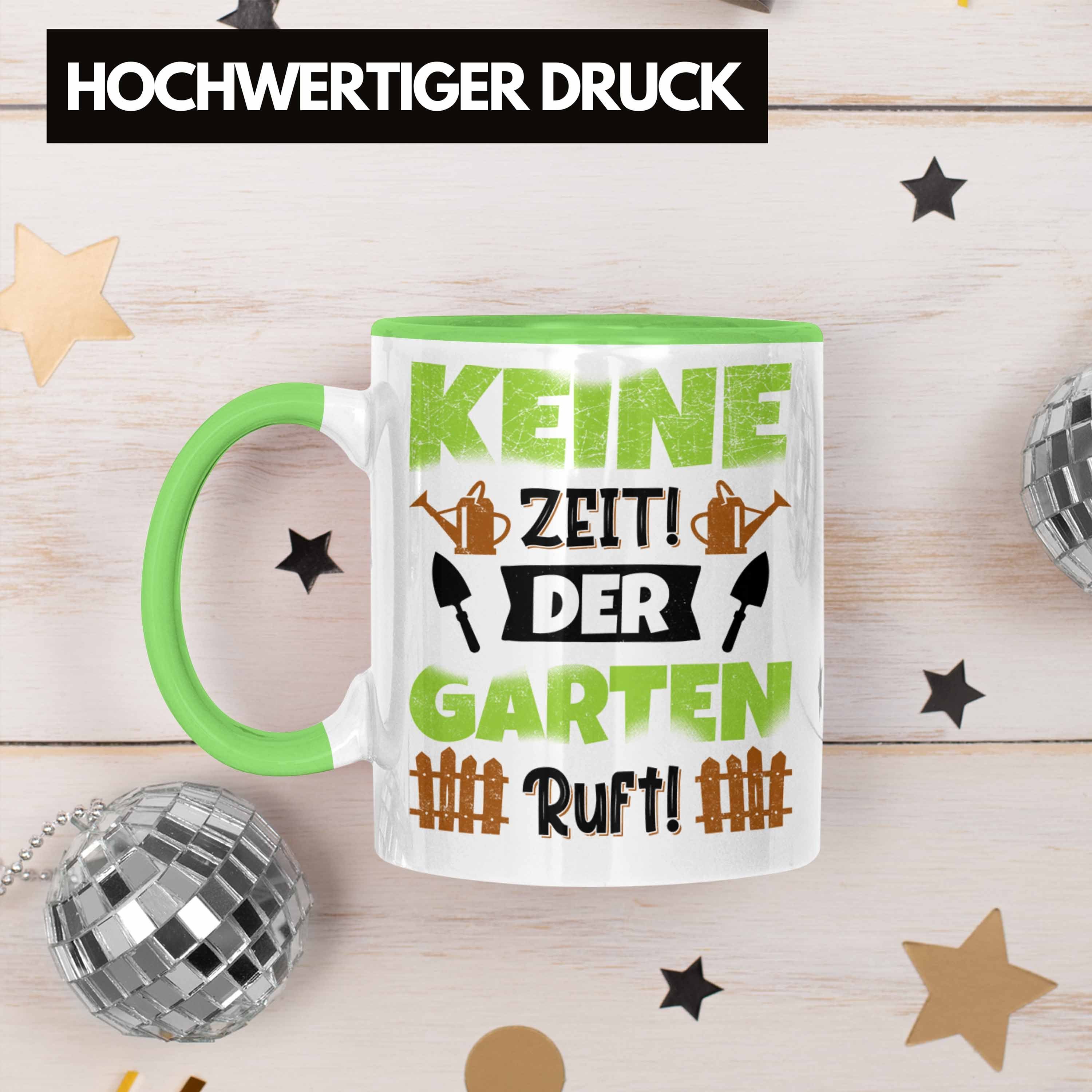 Gärtner Geschenk Tasse Grün für Kaffeetasse - Spruch Becher Trendation Trendation Tasse Garten Hobbygärtner Garten