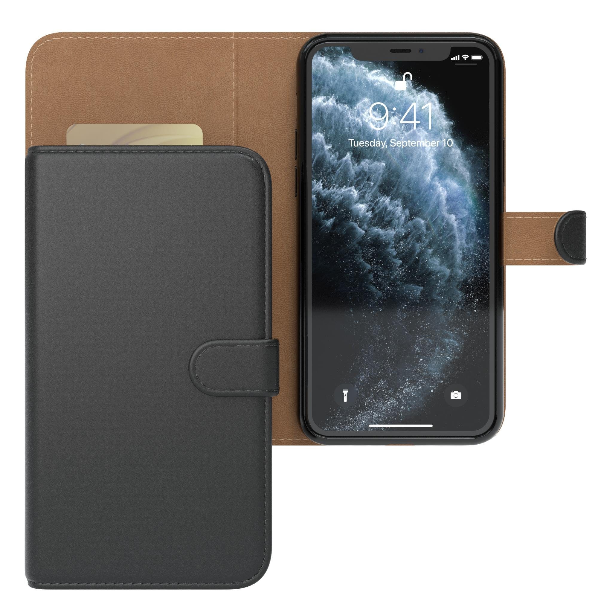 EAZY CASE Handyhülle Bookstyle Farbig für Apple iPhone 11 Pro, Schutzhülle mit Standfunktion Kartenfach Handytasche aufklappbar Etui