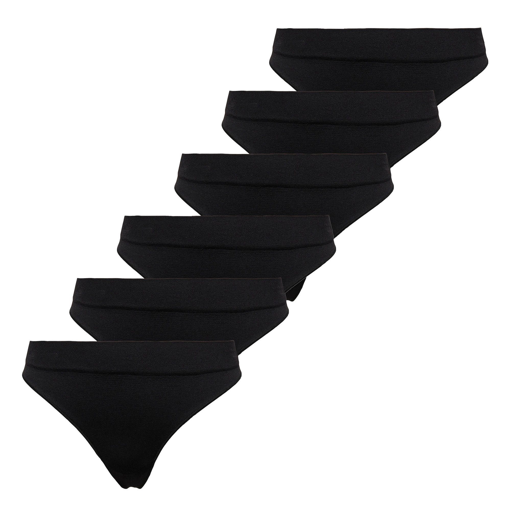 String Damen String 6er Pack Polyamid