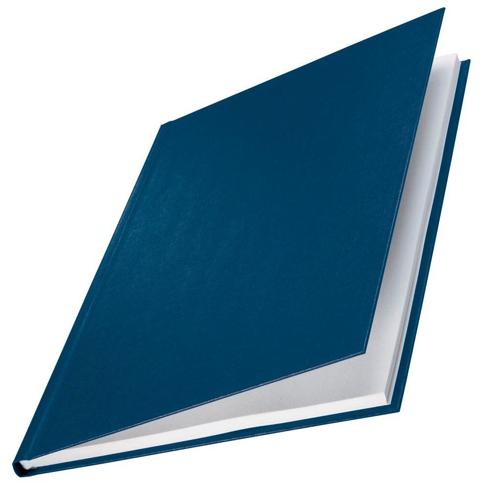 LEITZ Cover - 10 A4 Bindemappe blau impressBIND Ringbuchmappe Hard 7mm