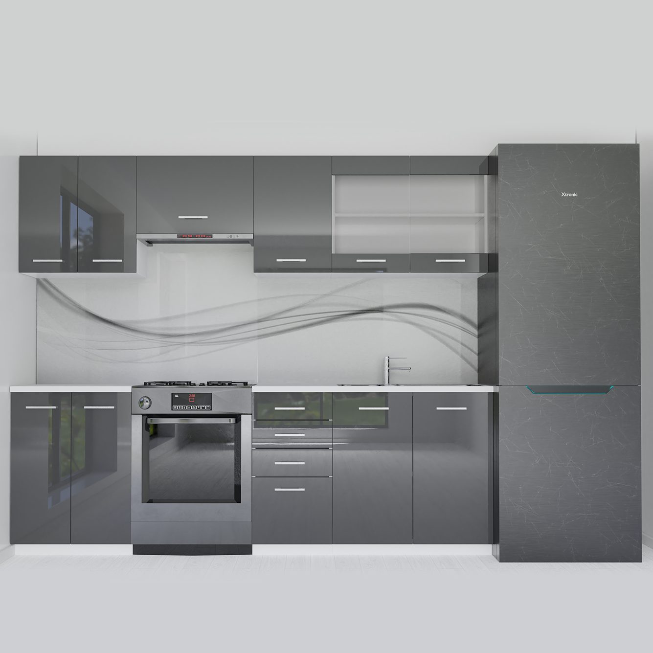 Roysson Home Küchenregal Küchenschrank SET Hängeschrank günstig online kaufen
