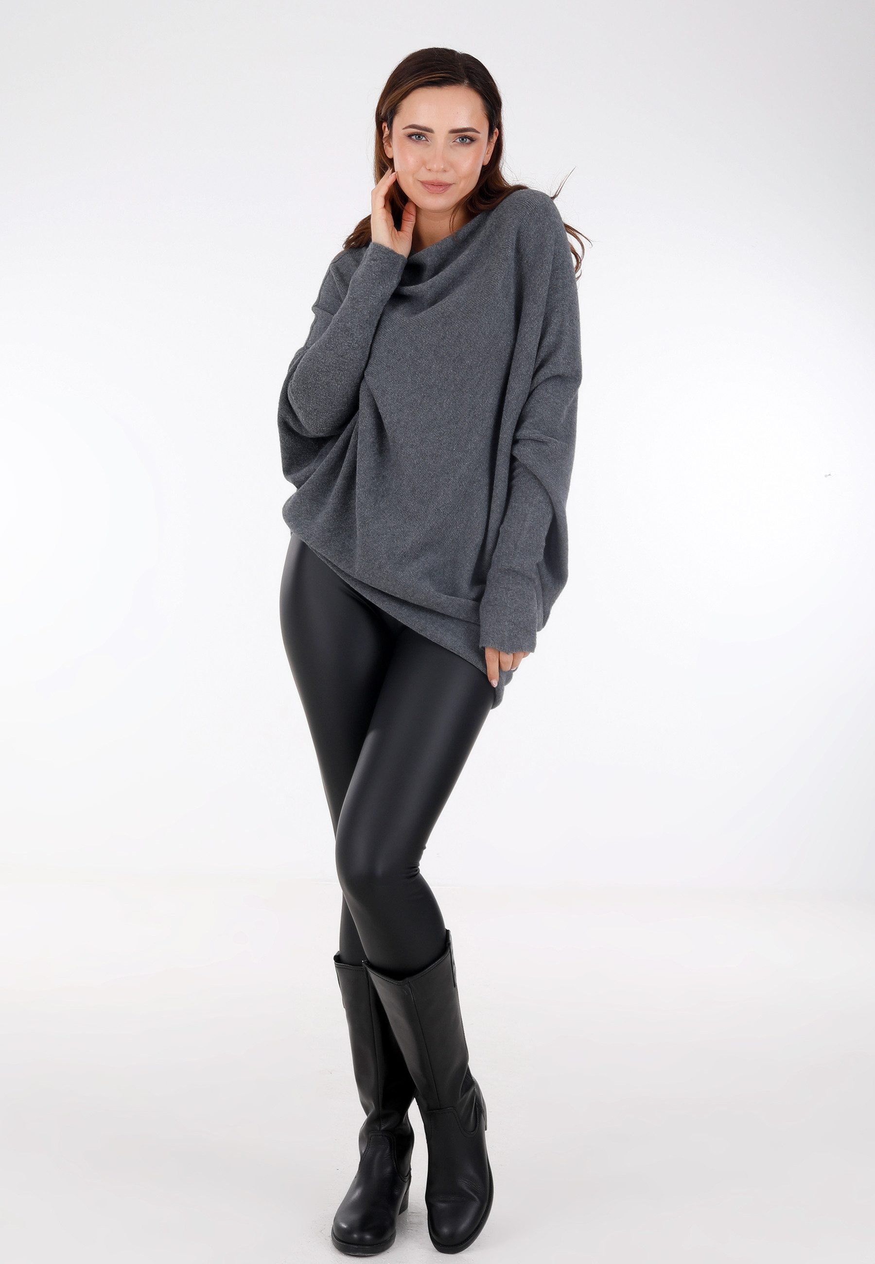 YC Fashion & Style Strickpullover "Casual Chic: Asymmetrischer Pullover in günstig online kaufen