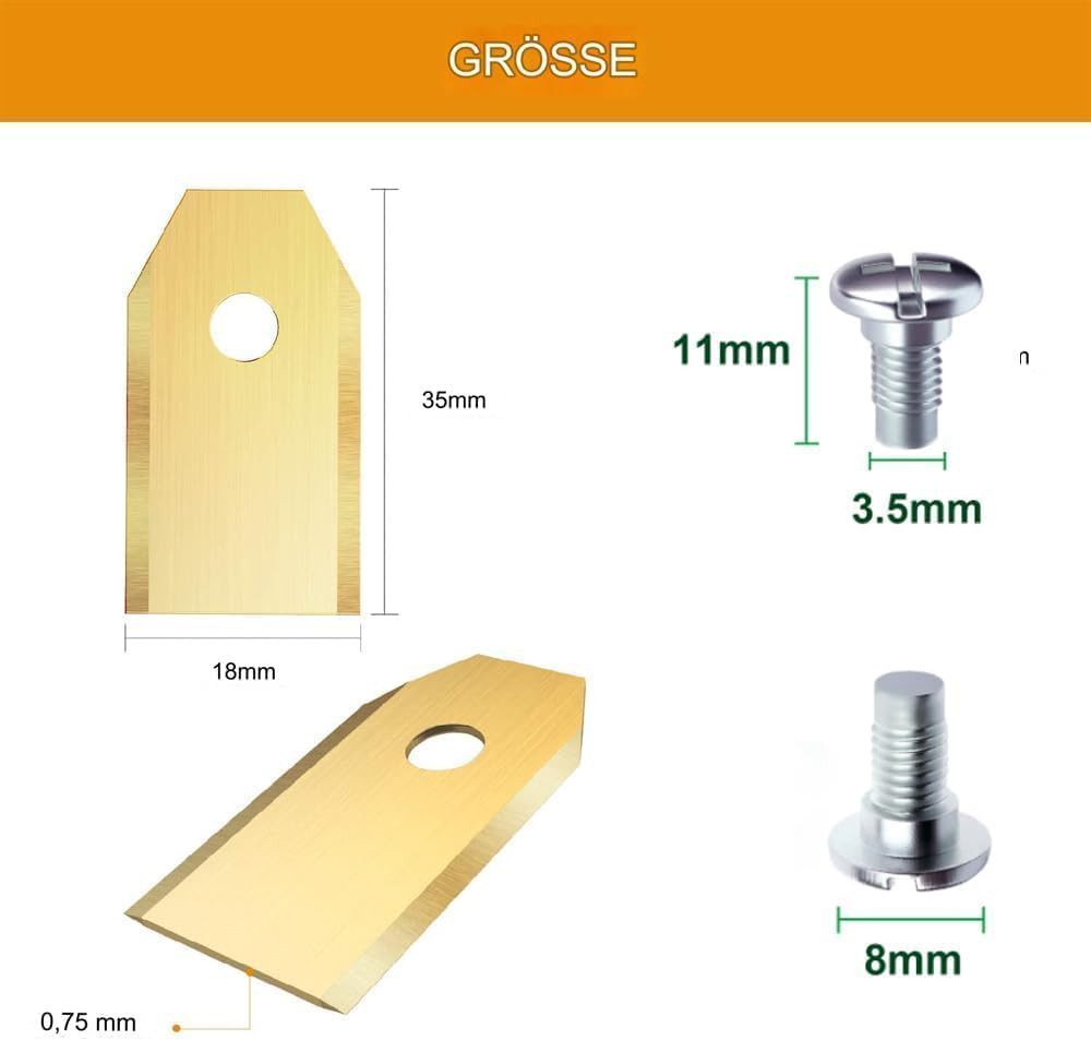 FELIXLEO Mährobotermesser 45 x Titan Messer Klingen für Husqvarna Automower Messer (1-St)