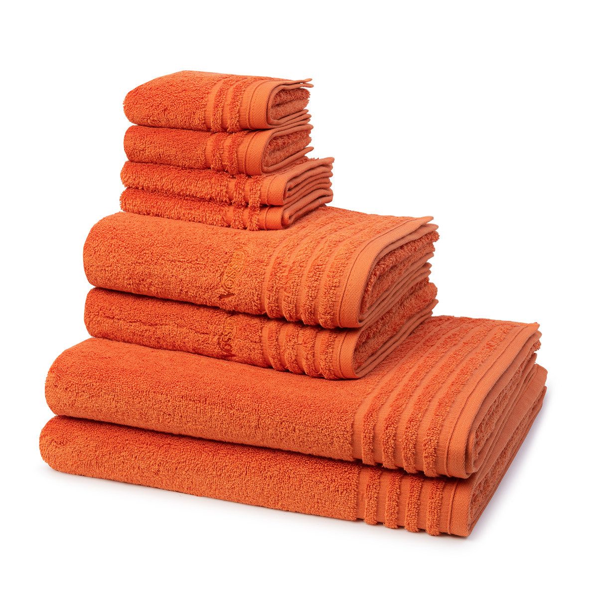Vossen Handtuch Set Vienna Style Supersoft, Frottee (Spar-Set, 8-St), 2 X Seif- 2 X Gäste- 2 X Dusch- 2 X Handtuch im Set - Baumwolle