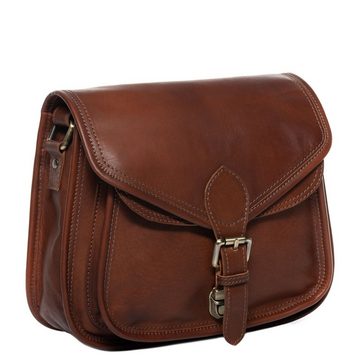 SID & VAIN Schultertasche »LORI«, Umhängetasche echt Leder Damen, Handtasche Ledertasche hellbraun