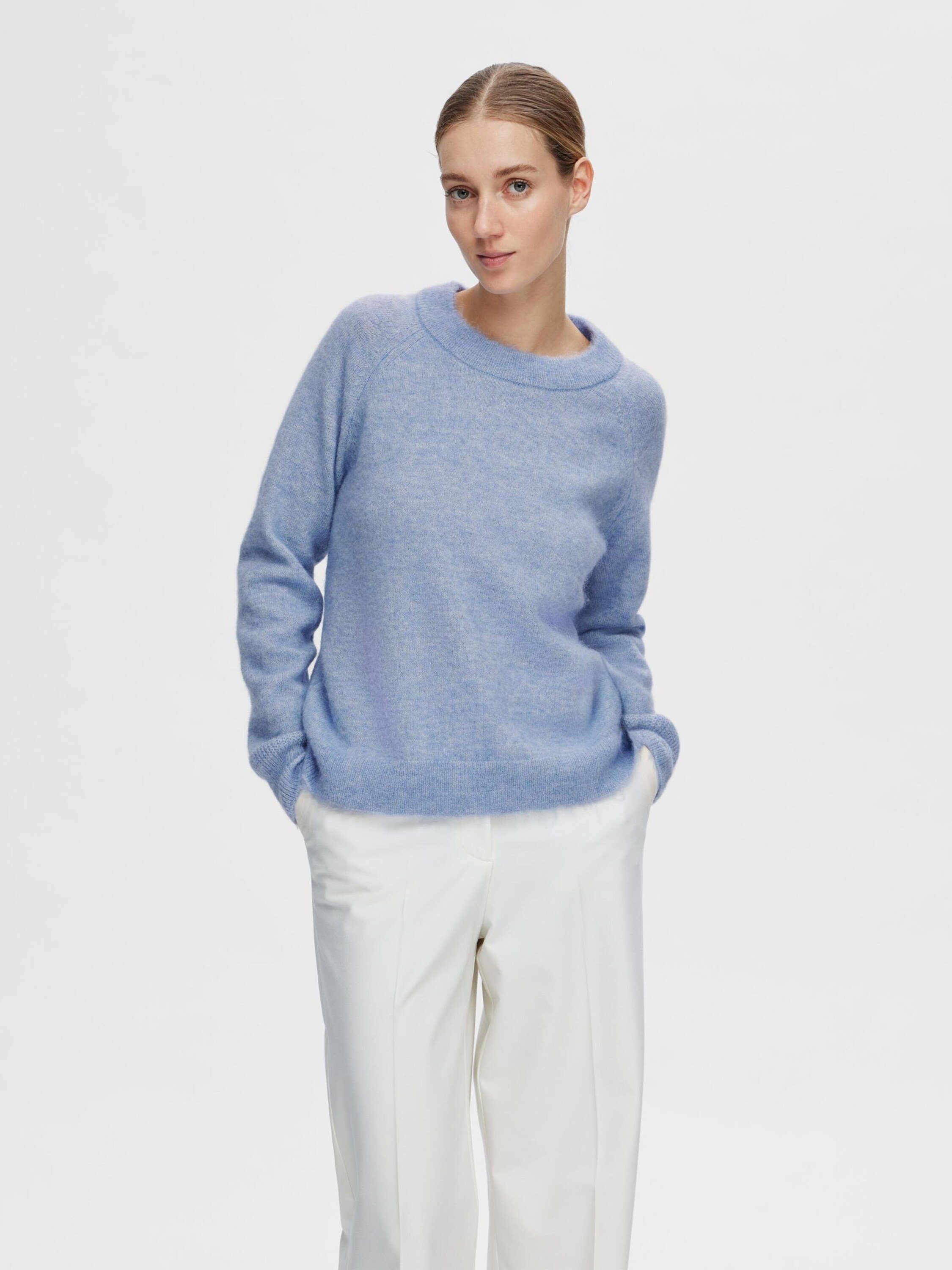 Selected Strickpullover FLulu (1-tlg) Plain/ohne Details günstig online kaufen