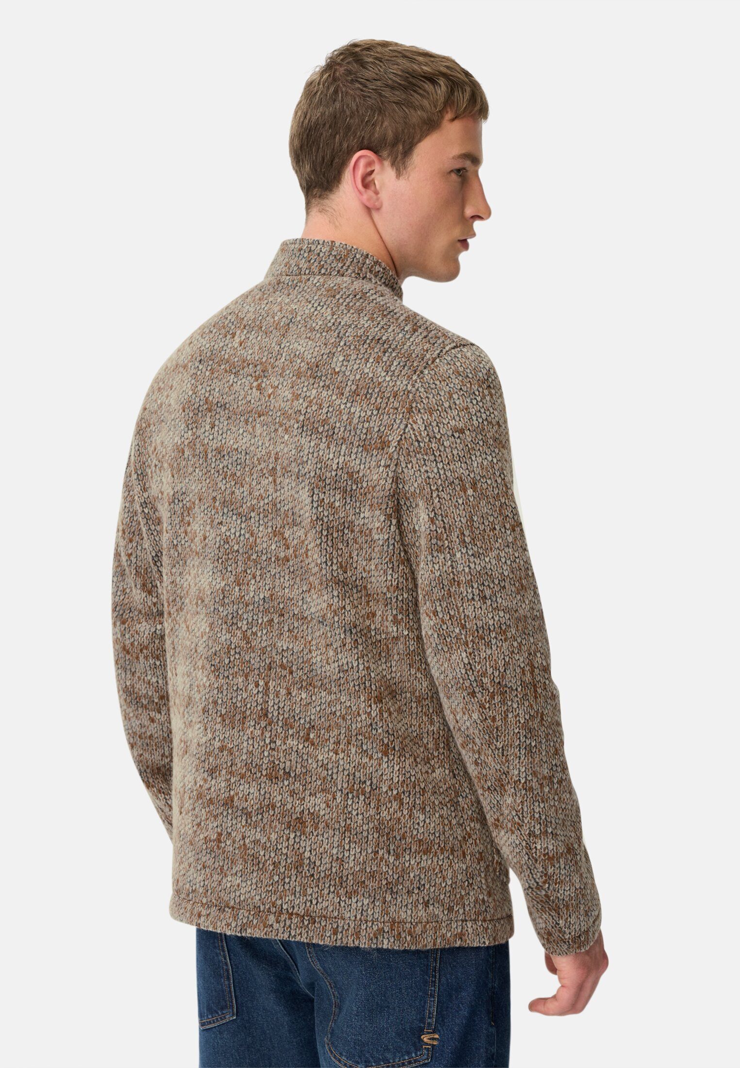 camel active Strickjacke mit Stehkragen Langarm günstig online kaufen