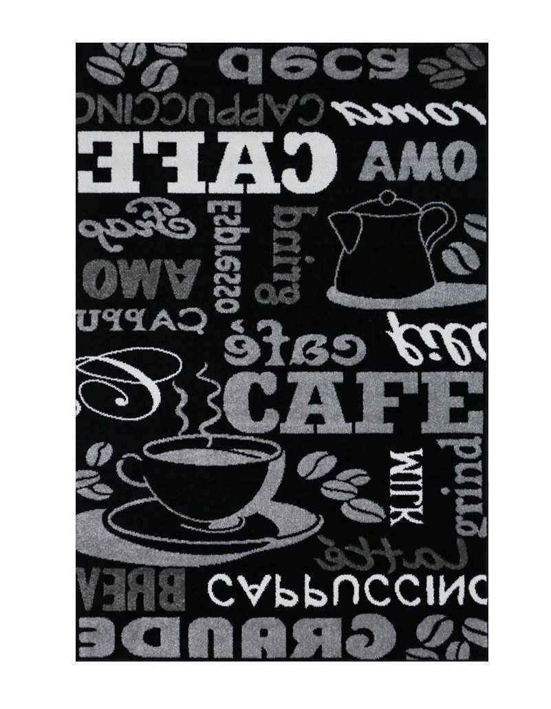 Vimoda Küchenläufer Trendiger Kaffee Teppich, Rechteckig, Höhe: 5 mm, Muste günstig online kaufen