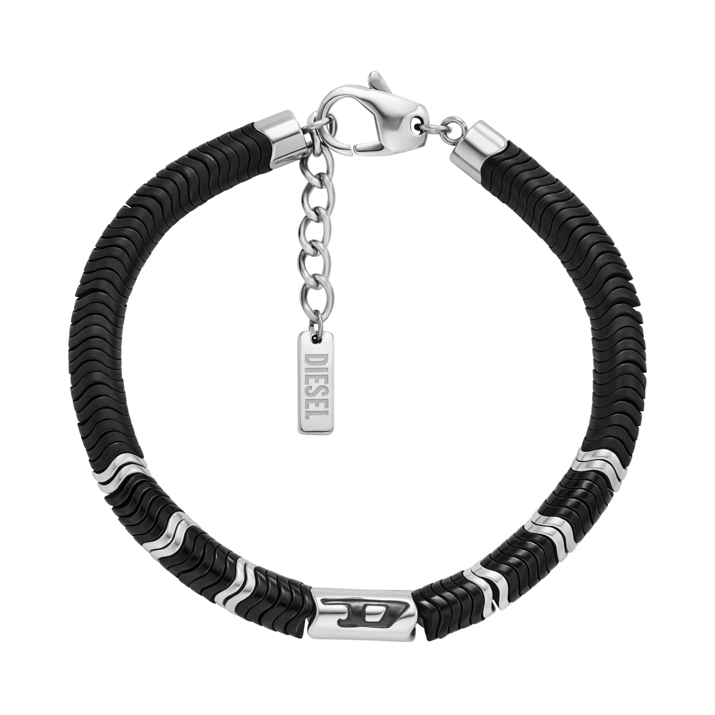 Diesel Armband Schmuck Geschenk Edelstahl Nylon Armschmuck D LOGO, mit Häma günstig online kaufen