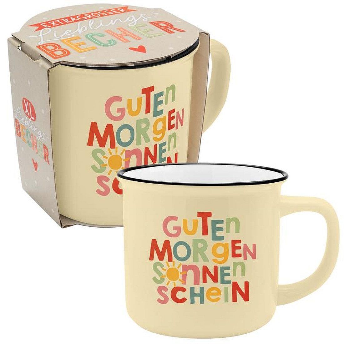 Sheepworld Tasse XL Tasse Tee- Kaffeetasse Kaffeebecher 55cl Geschenk Sheepworld, Porzellan